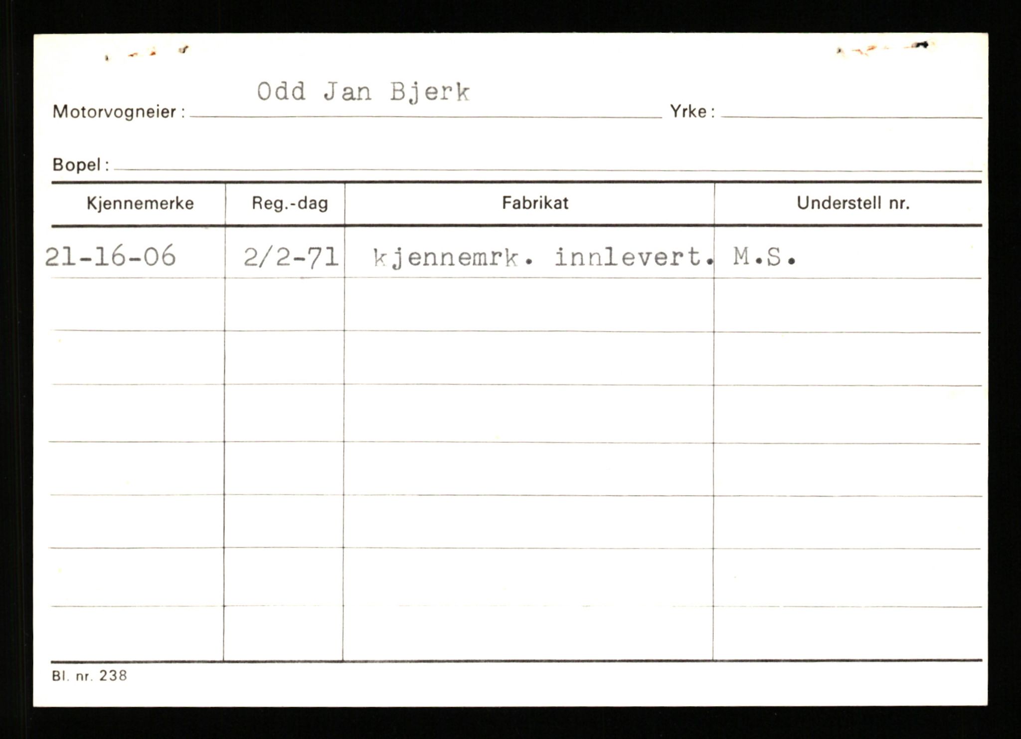 Stavanger trafikkstasjon, AV/SAST-A-101942/0/G/L0010: Registreringsnummer: 130000 - 239953, 1930-1971, p. 2459