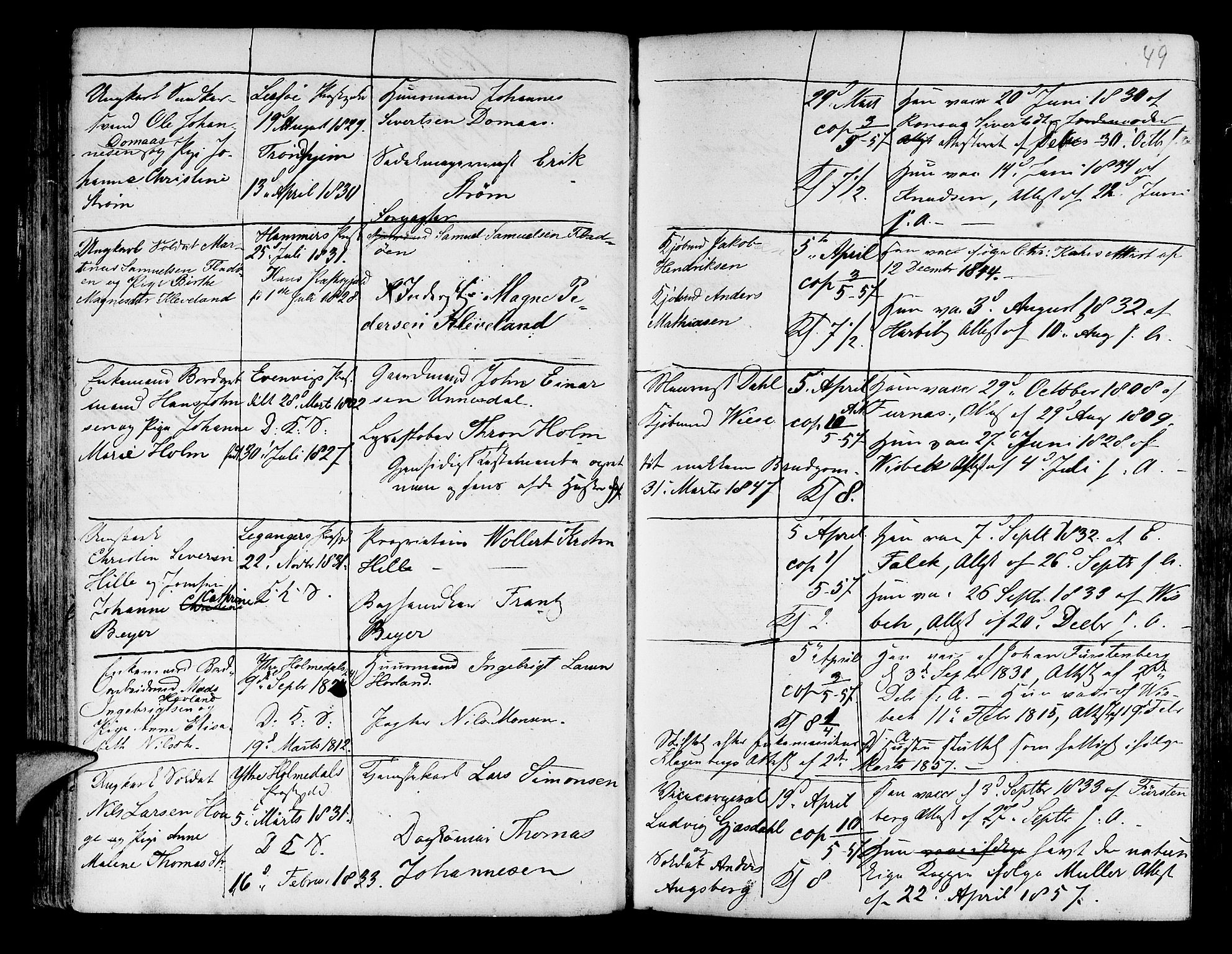 Korskirken sokneprestembete, AV/SAB-A-76101/H/Haa/L0009: Parish register (official) no. A 9, 1743-1861, p. 49