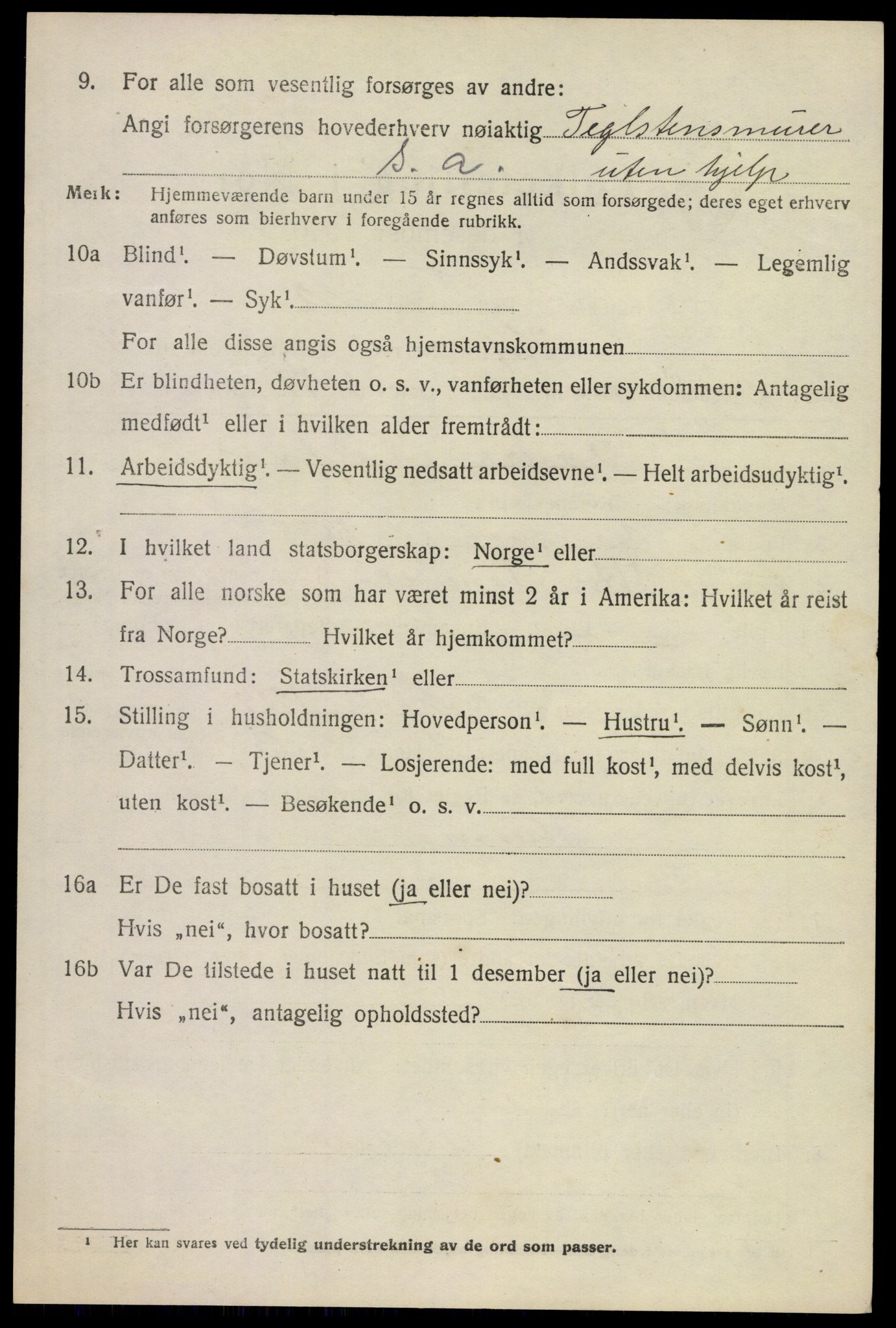 SAKO, 1920 census for Hof, 1920, p. 4870