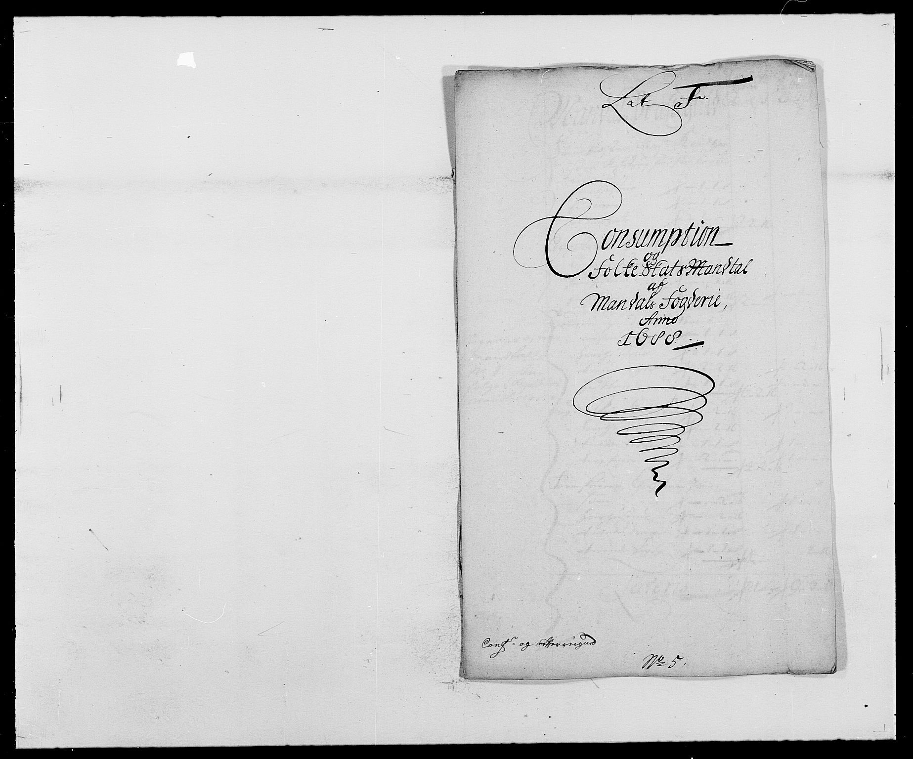 Rentekammeret inntil 1814, Reviderte regnskaper, Fogderegnskap, RA/EA-4092/R42/L2543: Mandal fogderi, 1688-1691, p. 80
