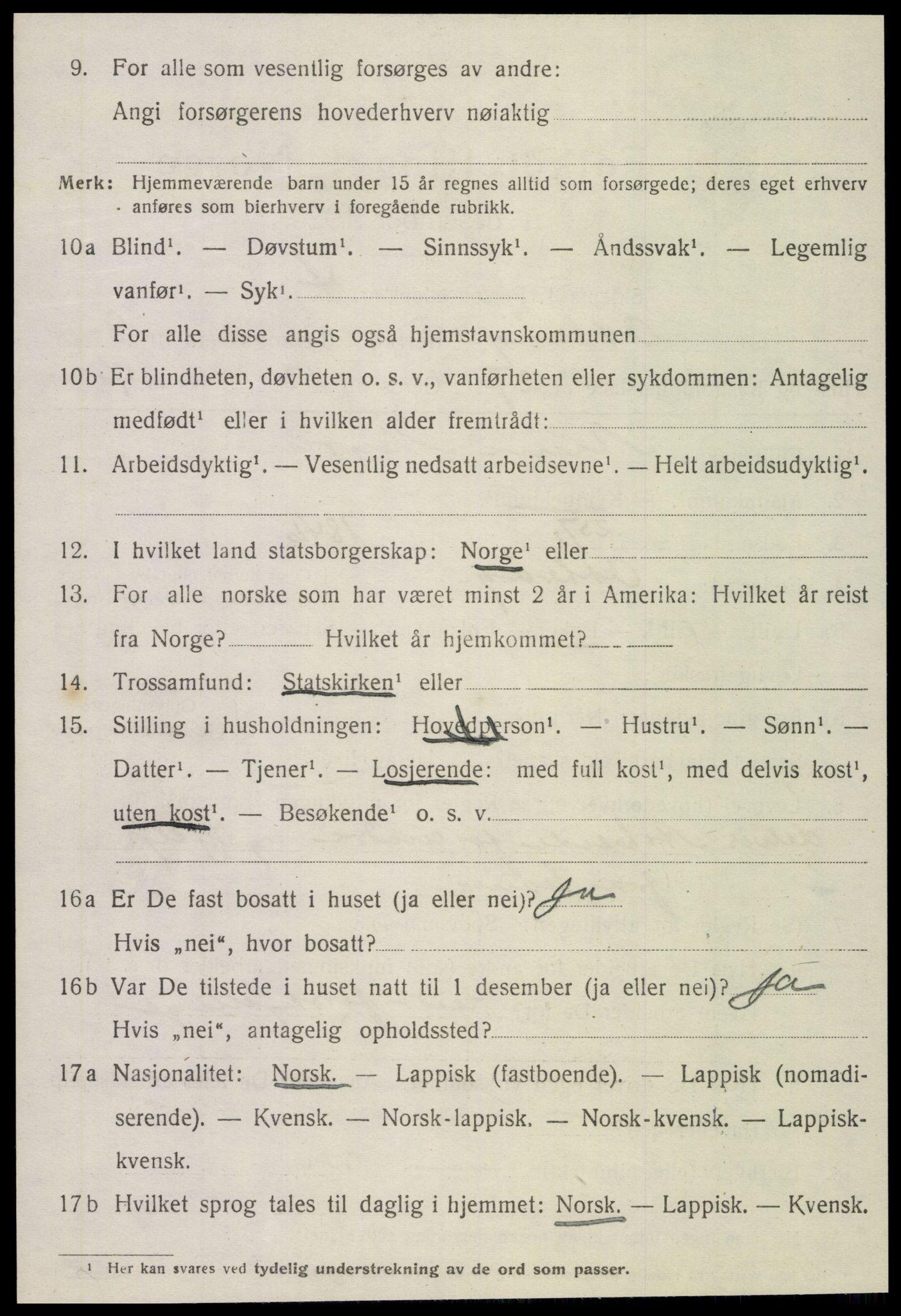 SAT, 1920 census for Otterøy, 1920, p. 3294