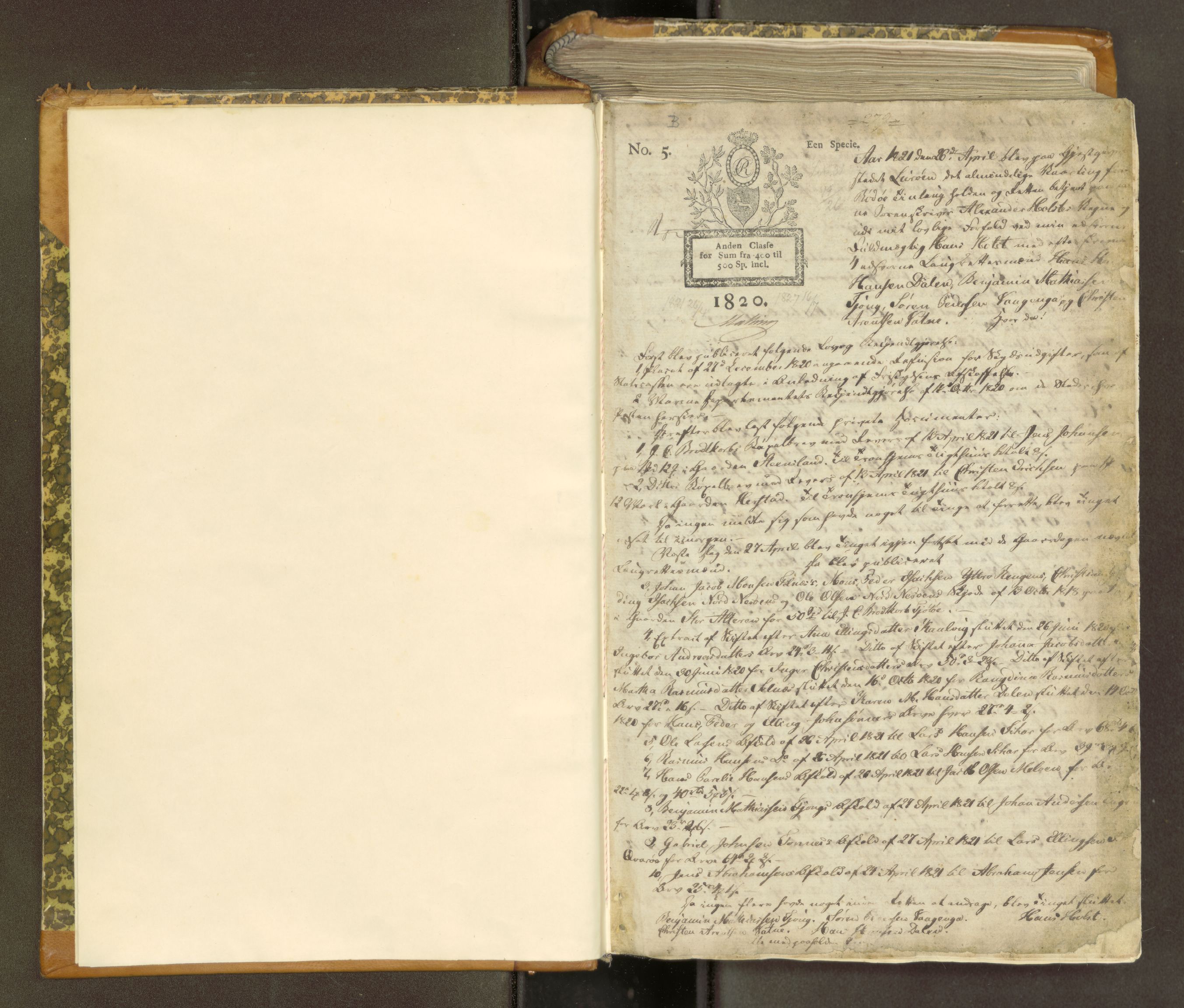Helgeland sorenskriveri, SAT/A-0004/1/1A/L0039: Tingbok 28, 1821-1827, p. 1a