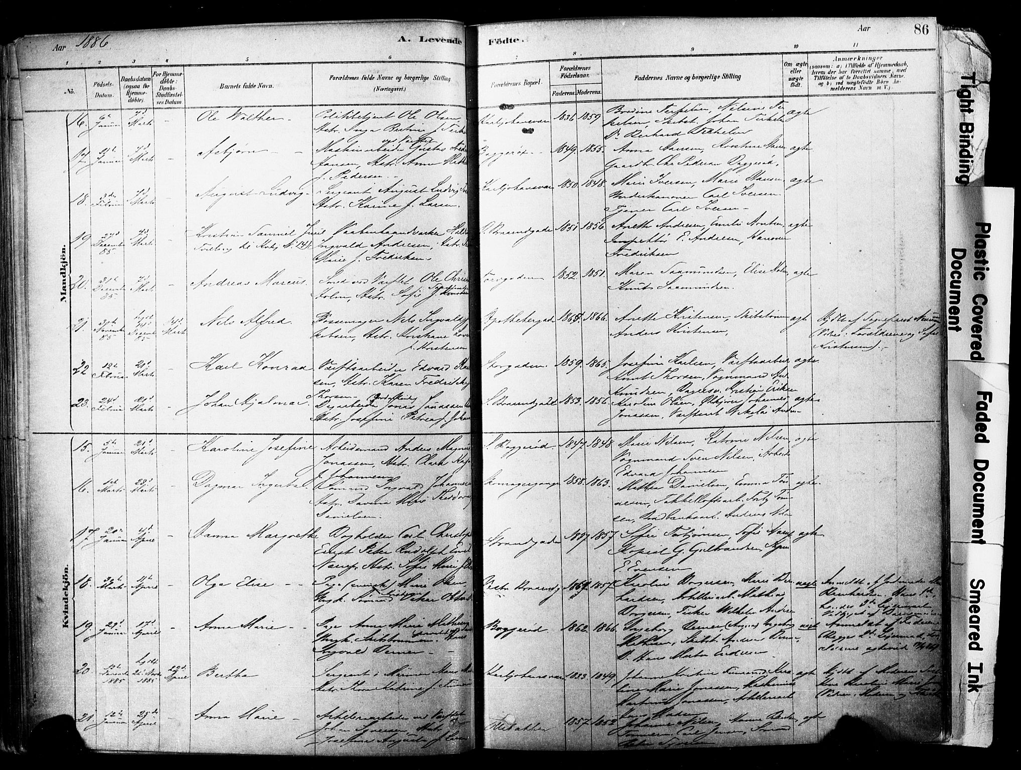 Horten kirkebøker, AV/SAKO-A-348/F/Fa/L0003: Parish register (official) no. 3, 1878-1887, p. 86