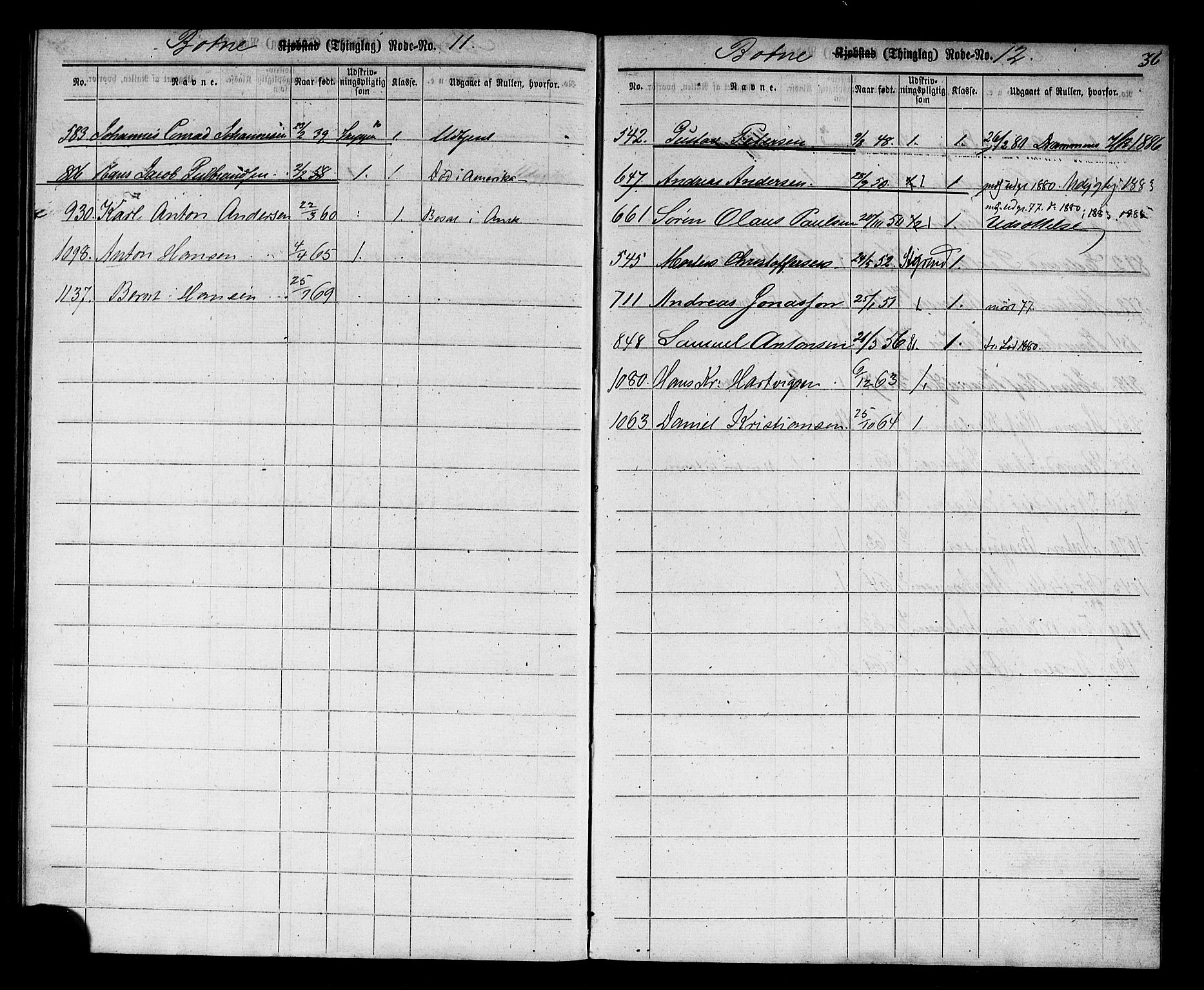 Holmestrand innrulleringskontor, AV/SAKO-A-1151/G/Gb/L0002: Utskrivningsregisterrulle, 1870-1890, p. 46