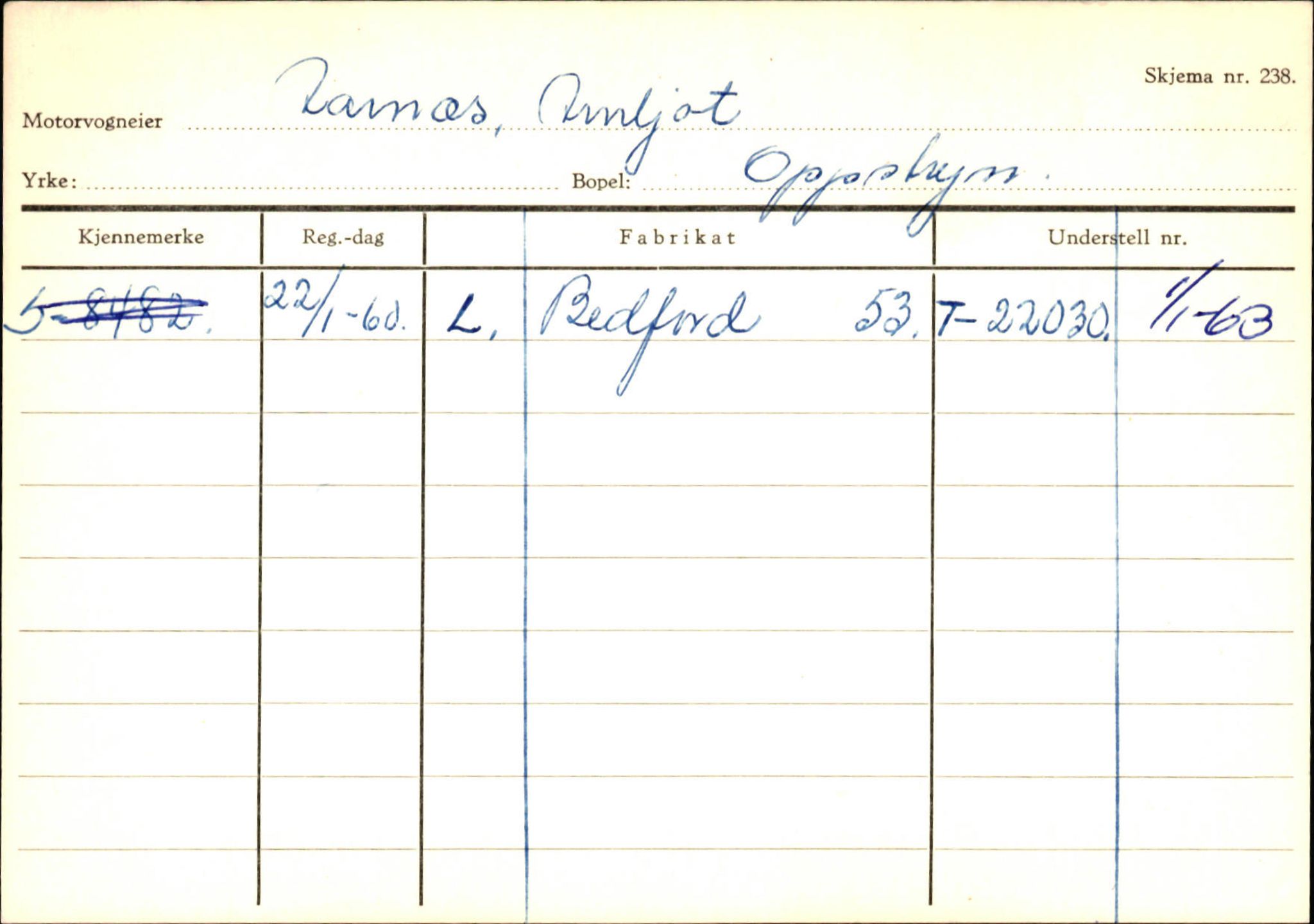 Statens vegvesen, Sogn og Fjordane vegkontor, AV/SAB-A-5301/4/F/L0131: Eigarregister Høyanger P-Å. Stryn S-Å, 1945-1975, p. 2590