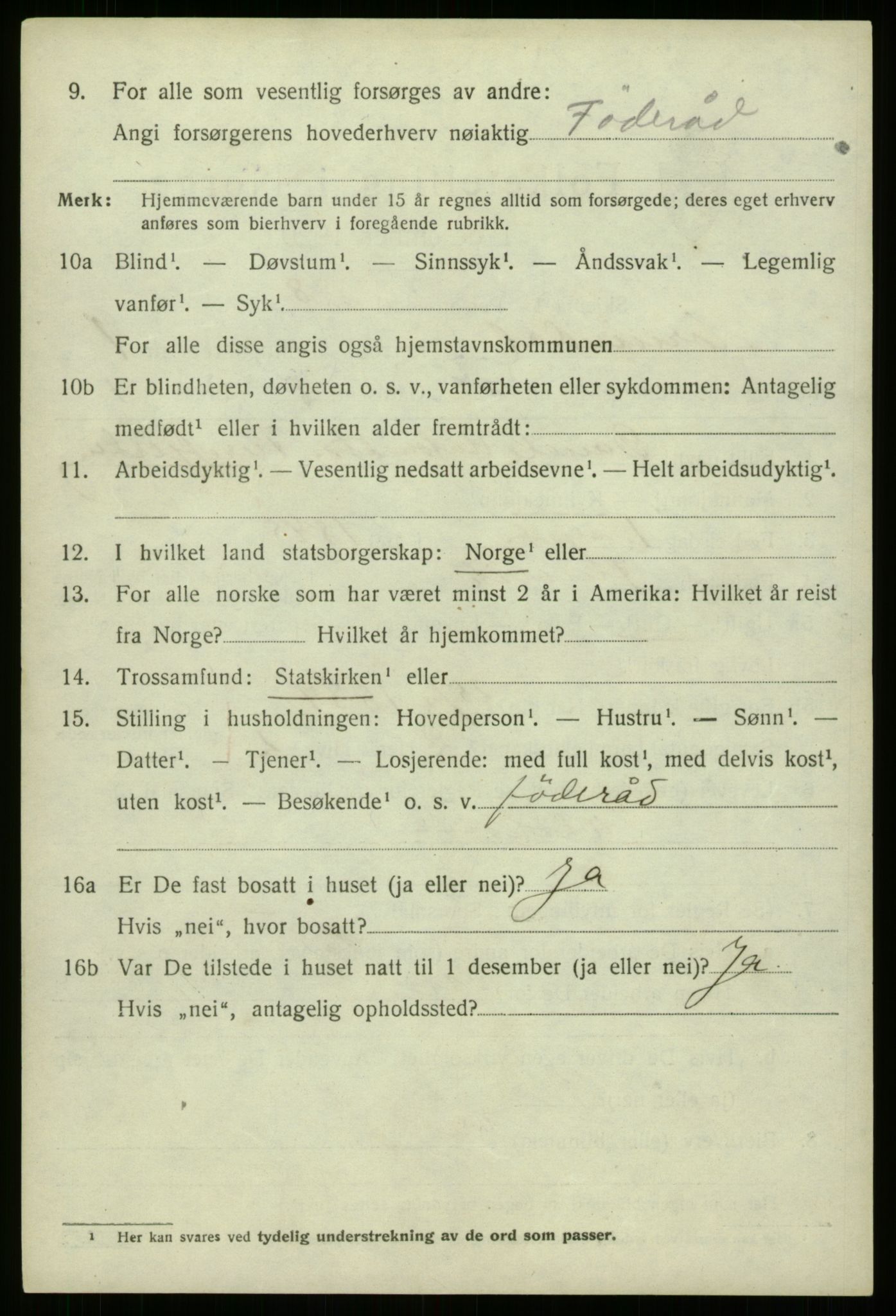 SAB, 1920 census for Hornindal, 1920, p. 935