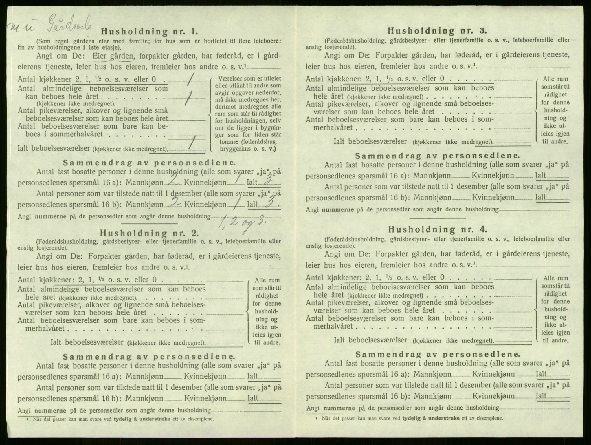 SAKO, 1920 census for Lier, 1920, p. 3046