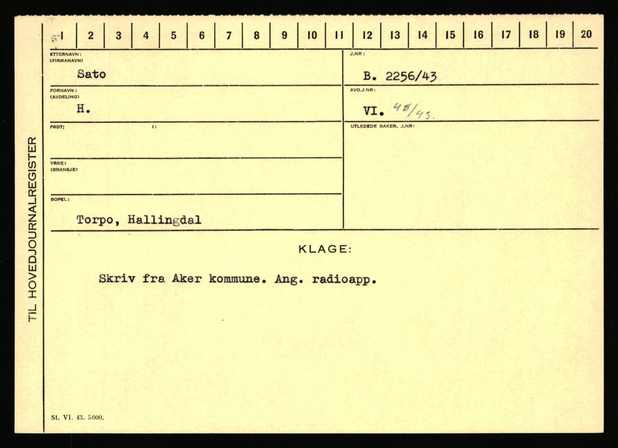 Statspolitiet - Hovedkontoret / Osloavdelingen, AV/RA-S-1329/C/Ca/L0013: Raa - Servold, 1943-1945, p. 4023