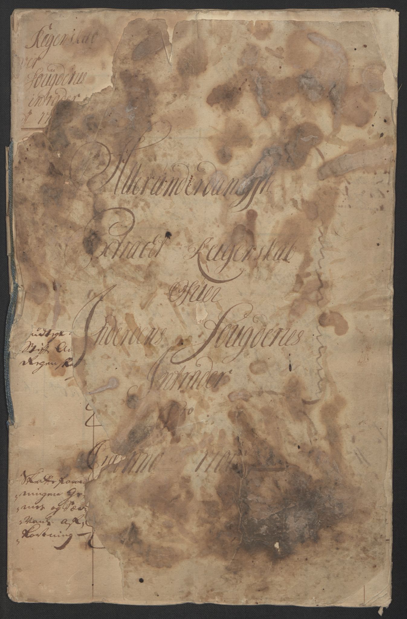 Rentekammeret inntil 1814, Reviderte regnskaper, Fogderegnskap, RA/EA-4092/R63/L4311: Fogderegnskap Inderøy, 1700, p. 3