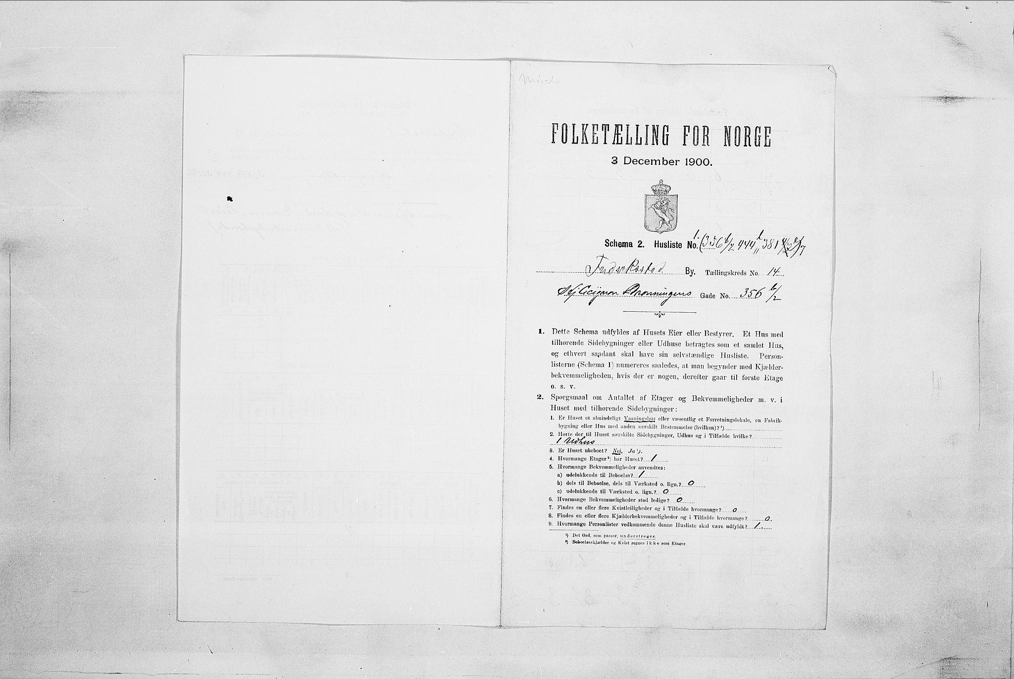 SAO, 1900 census for Fredrikstad, 1900, p. 2544