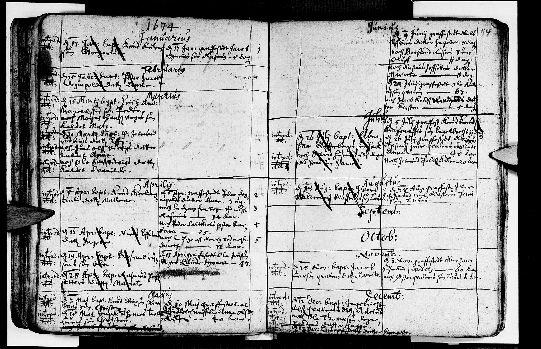 Selje sokneprestembete, AV/SAB-A-99938/H/Ha/Haa/Haaa: Parish register (official) no. A 1, 1668-1696, p. 54