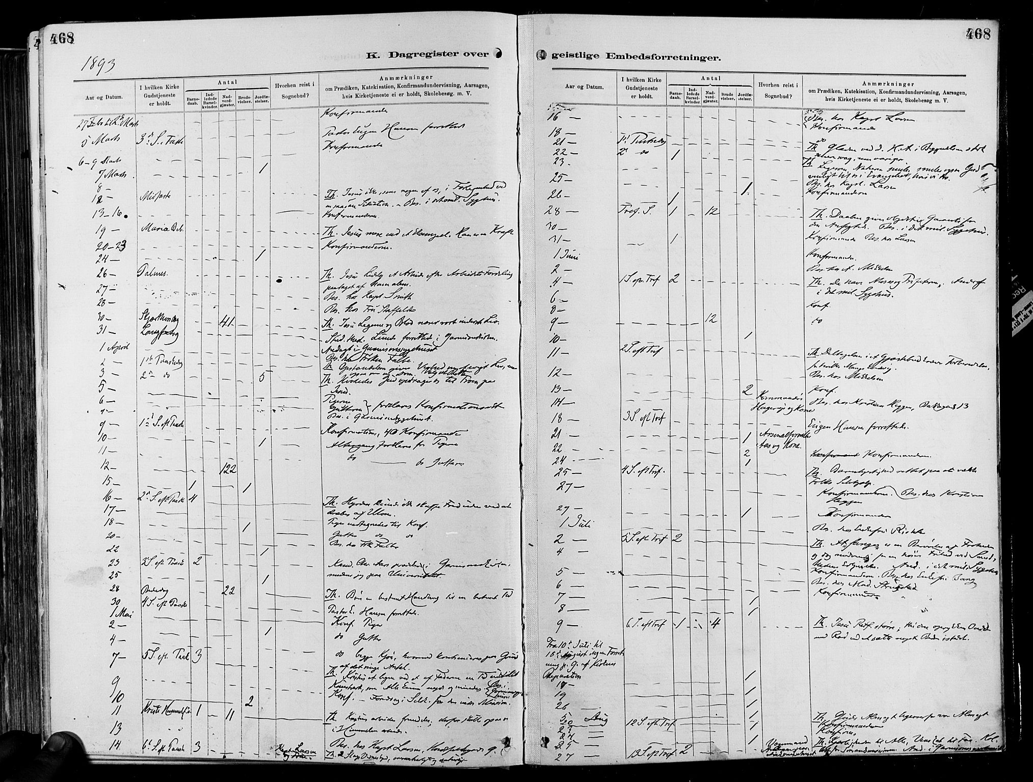 Garnisonsmenigheten Kirkebøker, AV/SAO-A-10846/F/Fa/L0012: Parish register (official) no. 12, 1880-1893, p. 468