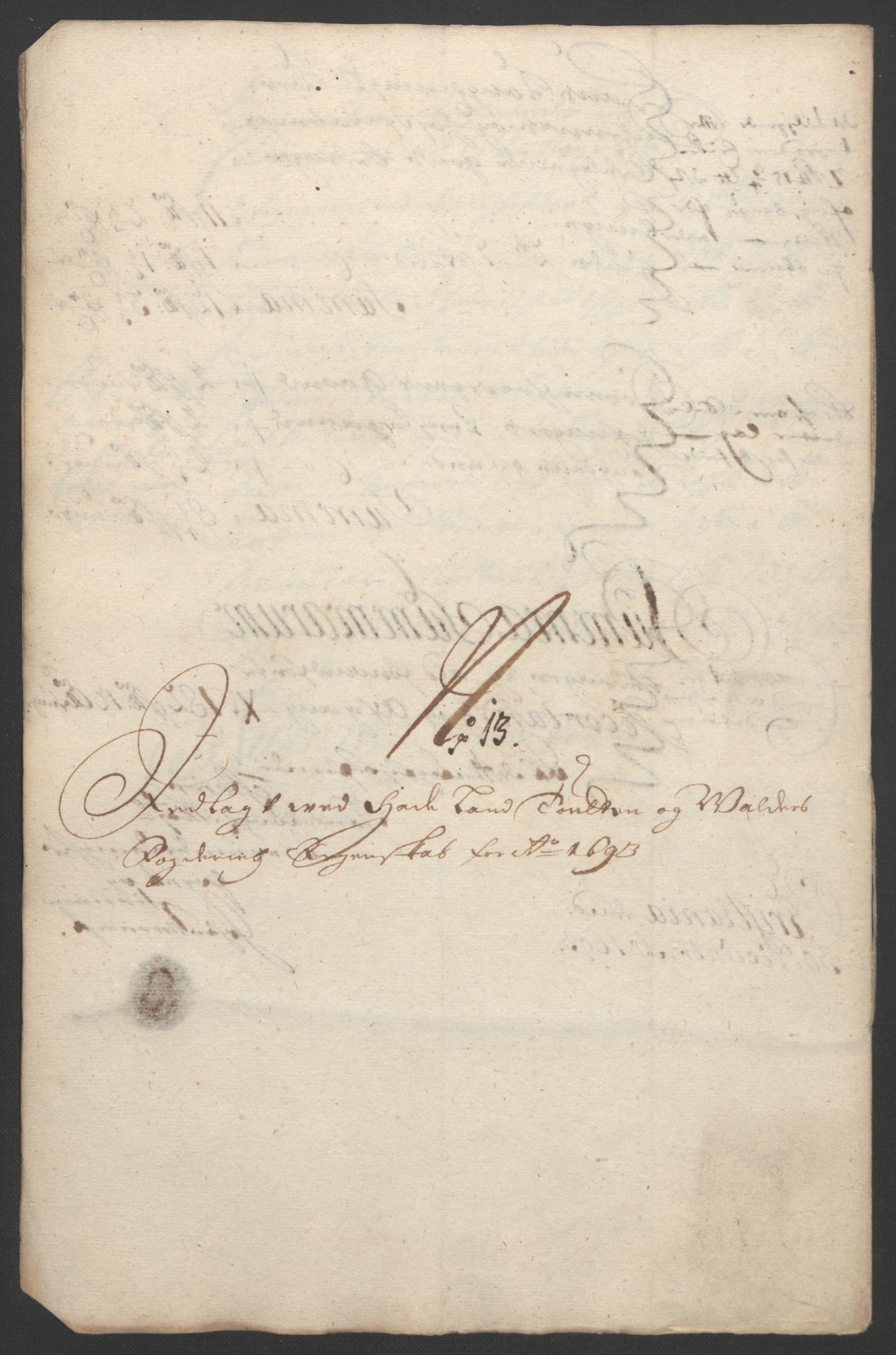 Rentekammeret inntil 1814, Reviderte regnskaper, Fogderegnskap, RA/EA-4092/R18/L1292: Fogderegnskap Hadeland, Toten og Valdres, 1693-1694, p. 168