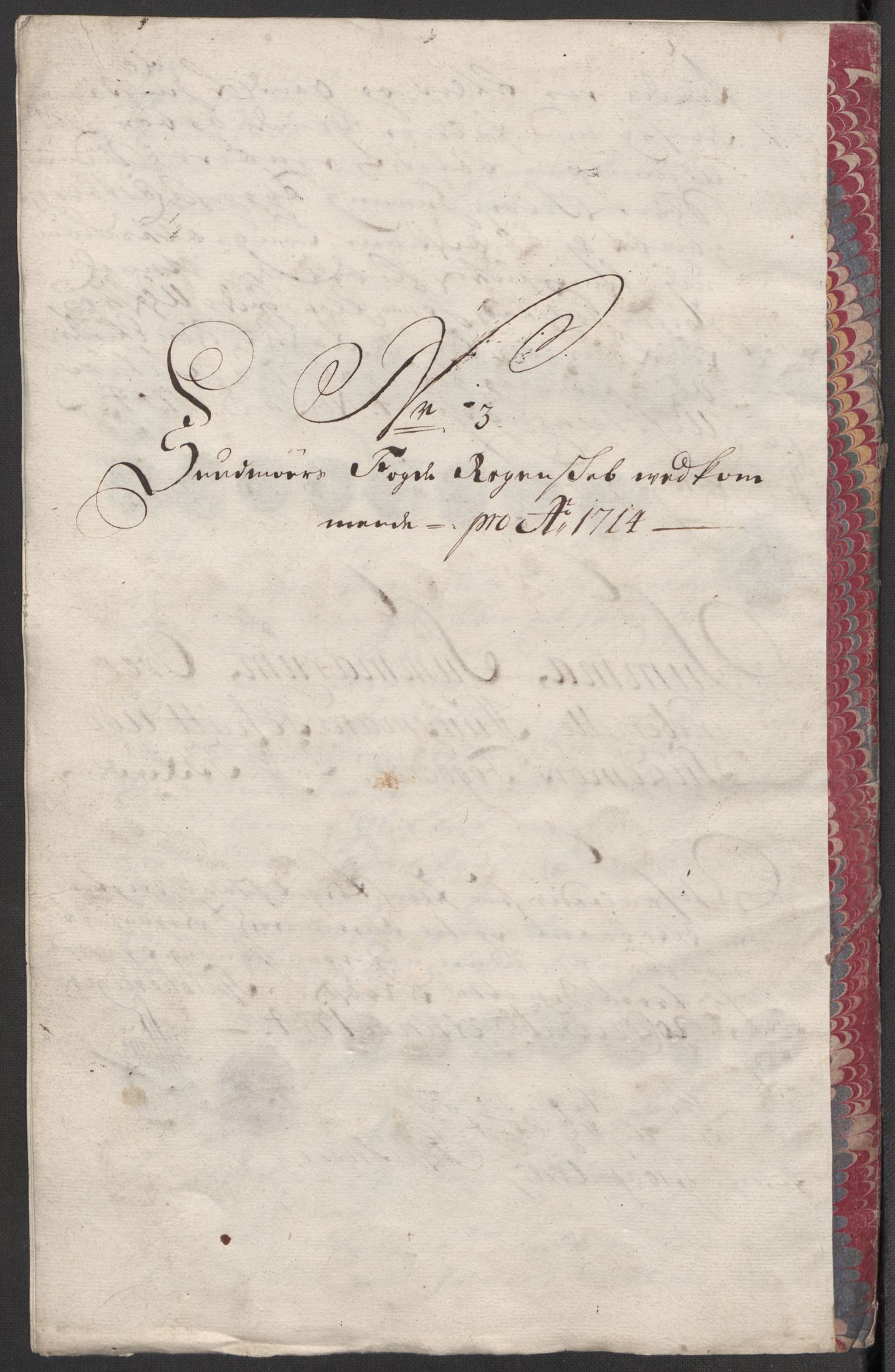 Rentekammeret inntil 1814, Reviderte regnskaper, Fogderegnskap, AV/RA-EA-4092/R54/L3566: Fogderegnskap Sunnmøre, 1714, p. 105