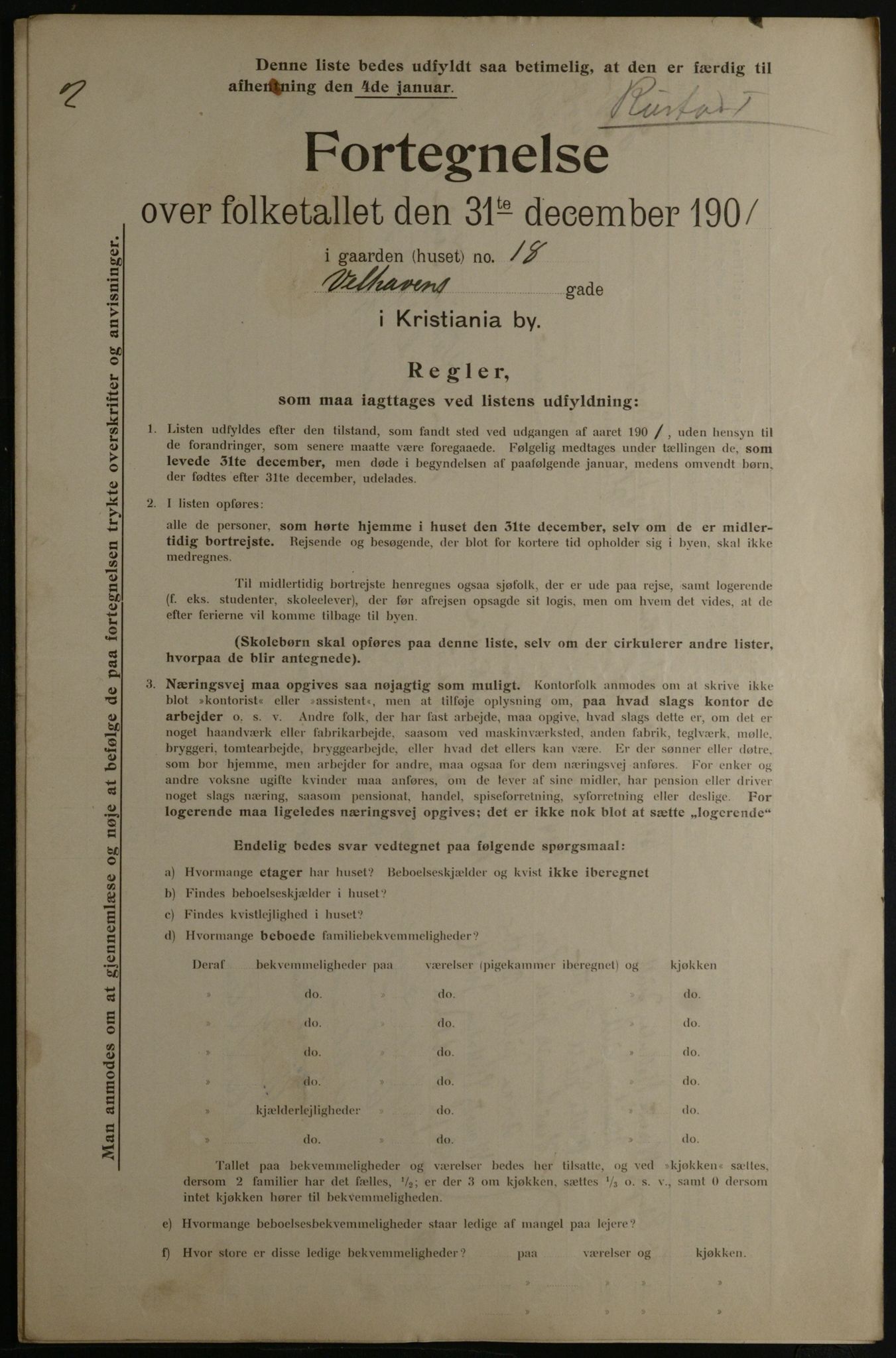 OBA, Municipal Census 1901 for Kristiania, 1901, p. 19442