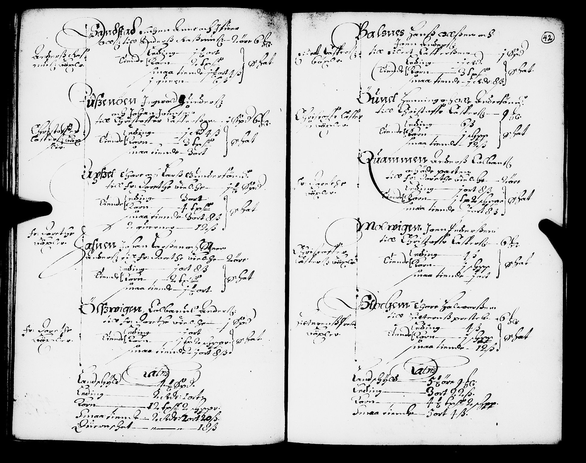 Rentekammeret inntil 1814, Realistisk ordnet avdeling, AV/RA-EA-4070/N/Nb/Nba/L0049: Fosen fogderi, 1668, p. 41b-42a