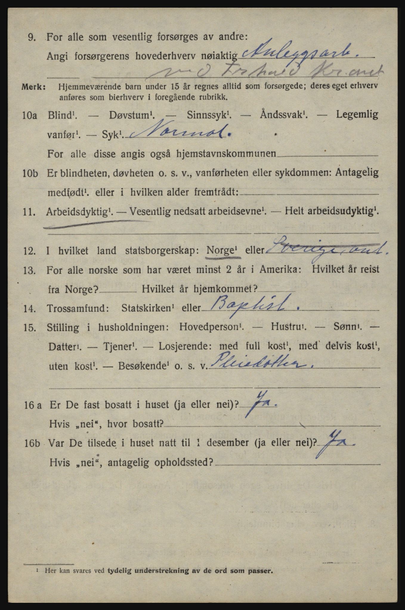 SAO, 1920 census for Berg, 1920, p. 11248