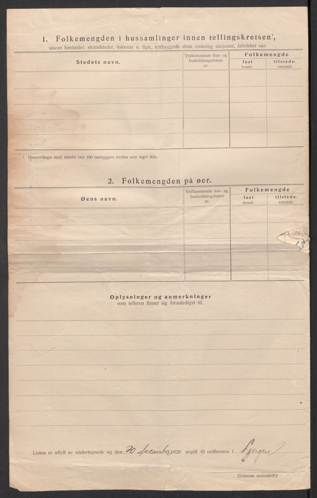 SATØ, 1920 census for Lyngen, 1920, p. 33