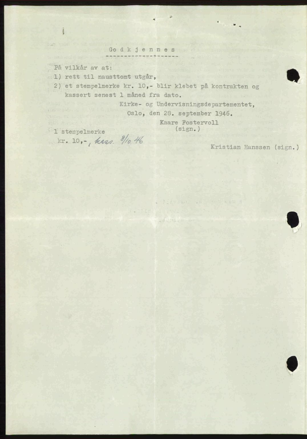 Romsdal sorenskriveri, AV/SAT-A-4149/1/2/2C: Mortgage book no. A21, 1946-1946, Diary no: : 2155/1946