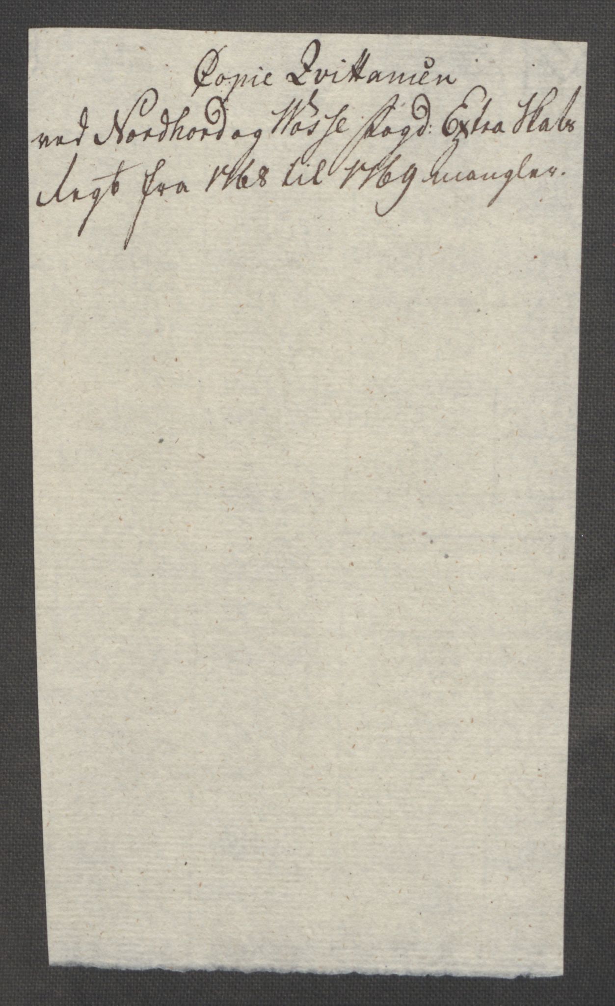 Rentekammeret inntil 1814, Reviderte regnskaper, Fogderegnskap, RA/EA-4092/R51/L3303: Ekstraskatten Nordhordland og Voss, 1762-1772, p. 344