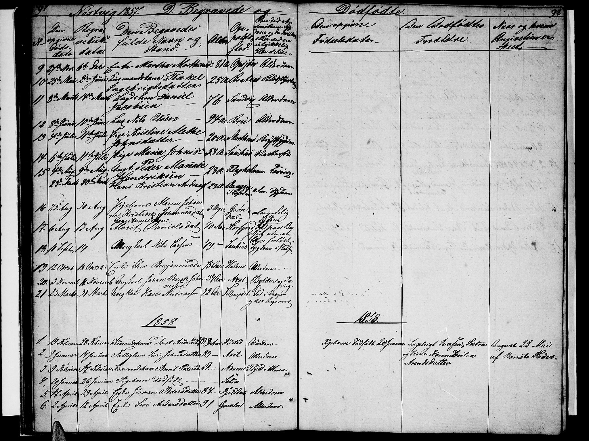 Ministerialprotokoller, klokkerbøker og fødselsregistre - Nordland, AV/SAT-A-1459/814/L0228: Parish register (copy) no. 814C01, 1838-1858, p. 97-98