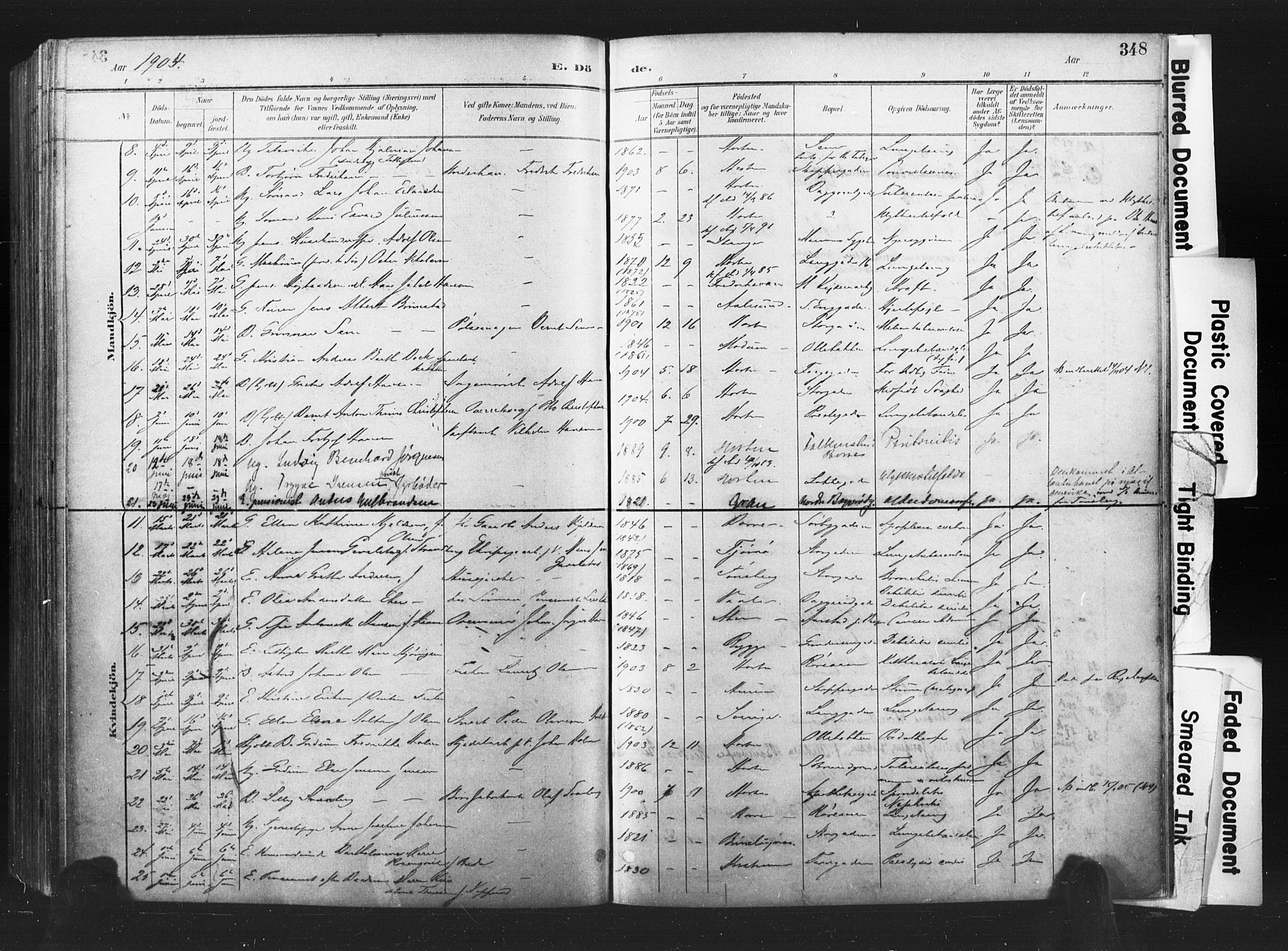 Horten kirkebøker, AV/SAKO-A-348/F/Fa/L0005: Parish register (official) no. 5, 1896-1904, p. 348