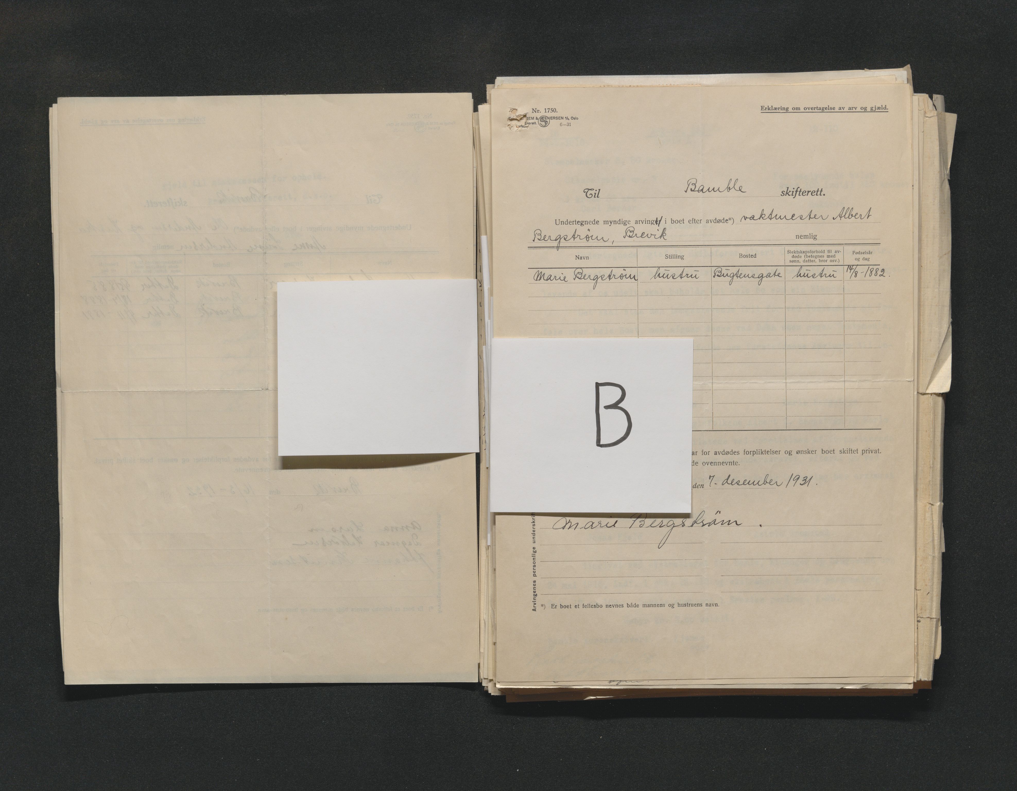 Bamble sorenskriveri, AV/SAKO-A-214/H/Ha/Haa/Haab/L0001/0003: Dødsanmeldelsesprotokoll / Dødsanmeldelsesprotokoll, 1928-1933