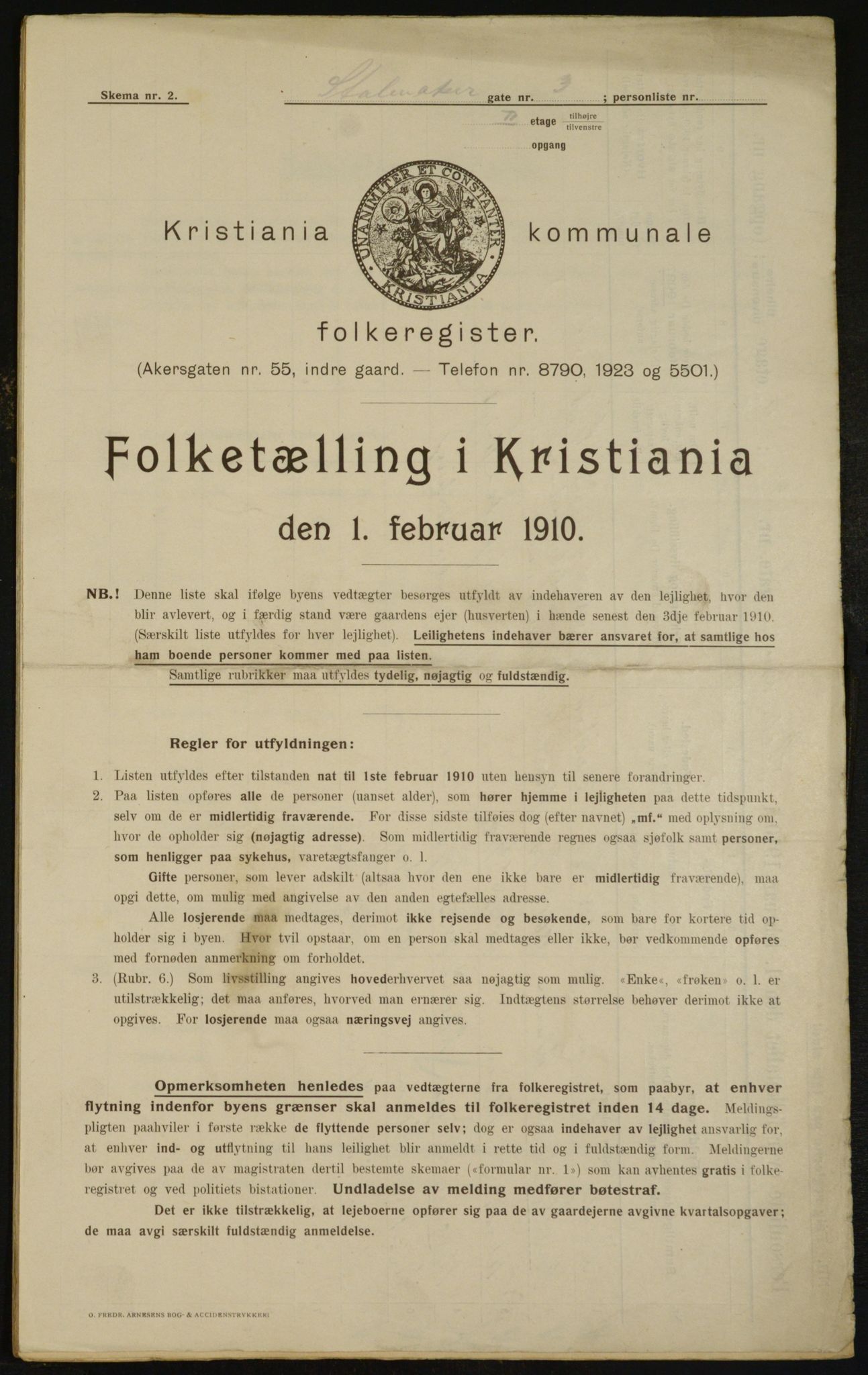 OBA, Municipal Census 1910 for Kristiania, 1910, p. 97484