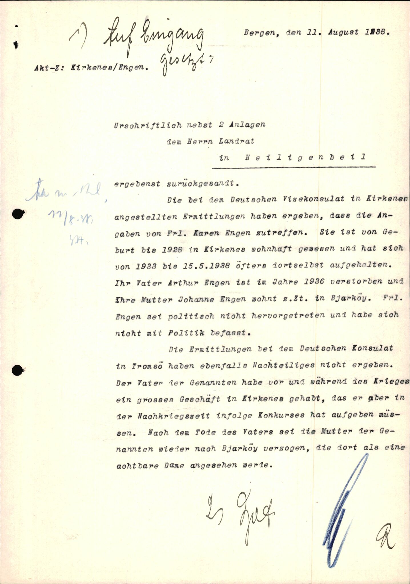 Forsvarets Overkommando. 2 kontor. Arkiv 11.4. Spredte tyske arkivsaker, AV/RA-RAFA-7031/D/Dar/Darc/L0026: FO.II. Tyske konsulater, 1928-1940, p. 1027