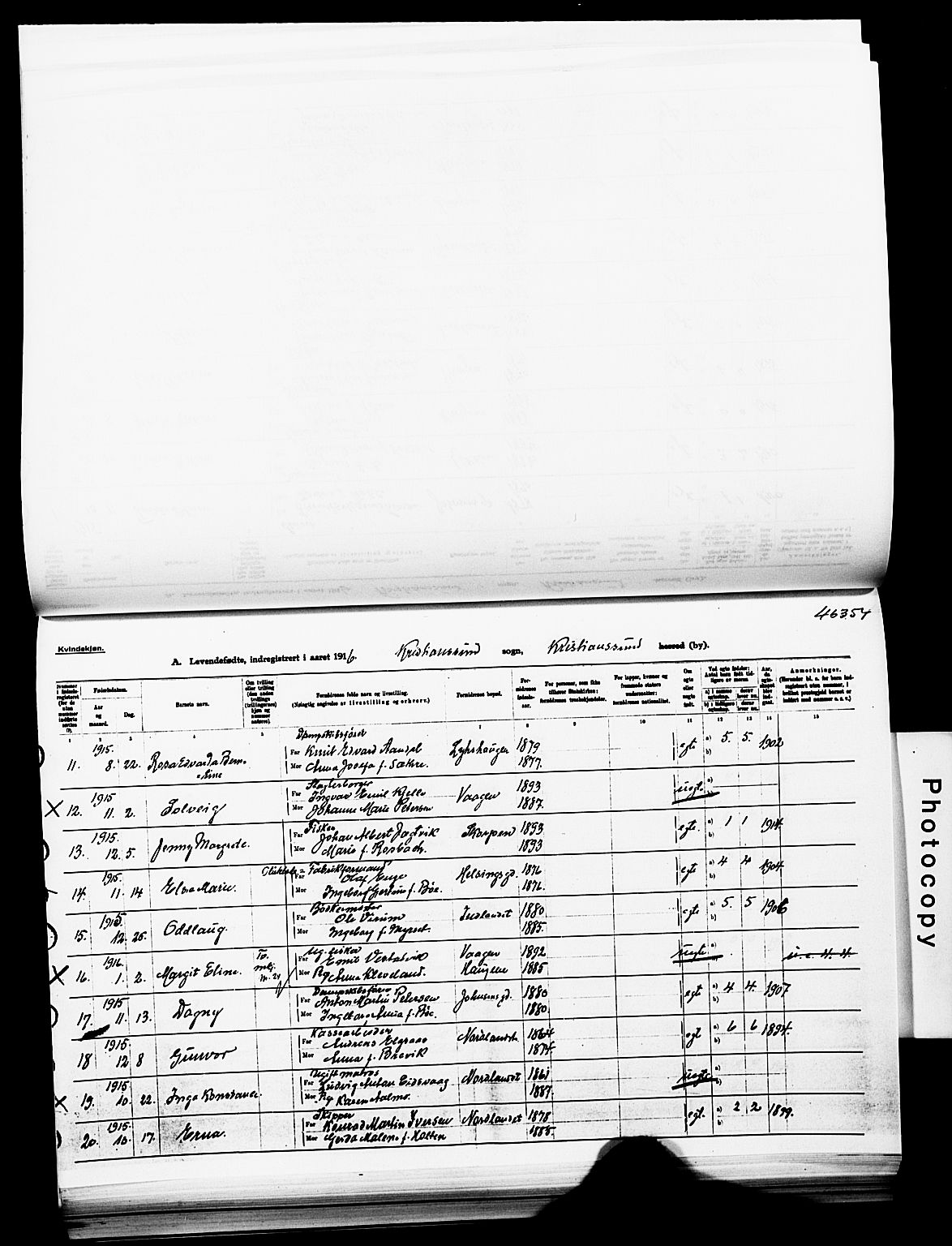 Ministerialprotokoller, klokkerbøker og fødselsregistre - Møre og Romsdal, SAT/A-1454/572/L0861: Parish register (official) no. 572D05, 1913-1920