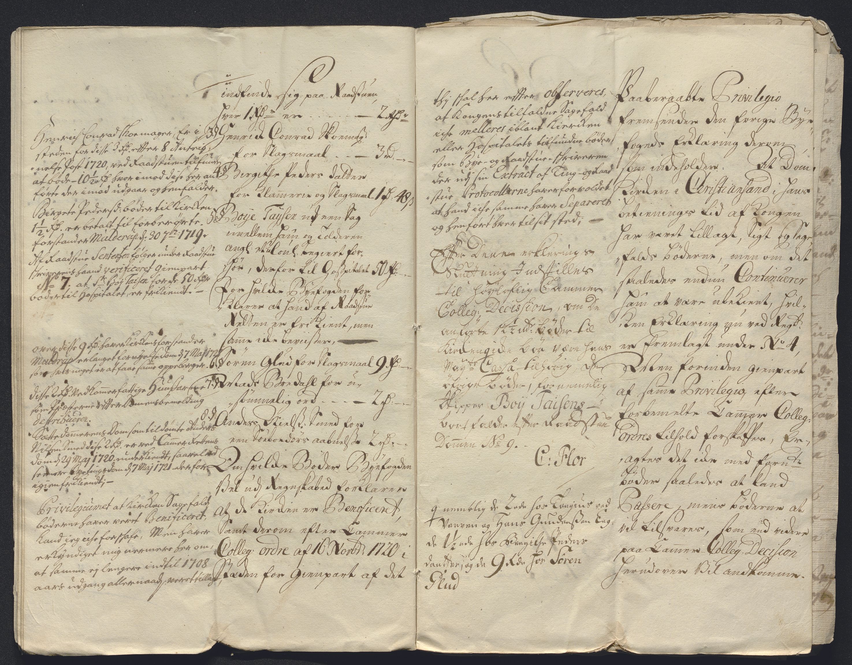 Rentekammeret inntil 1814, Reviderte regnskaper, Byregnskaper, AV/RA-EA-4066/R/Rm/L0286: [M19] Sikt og sakefall, 1719-1727, p. 104
