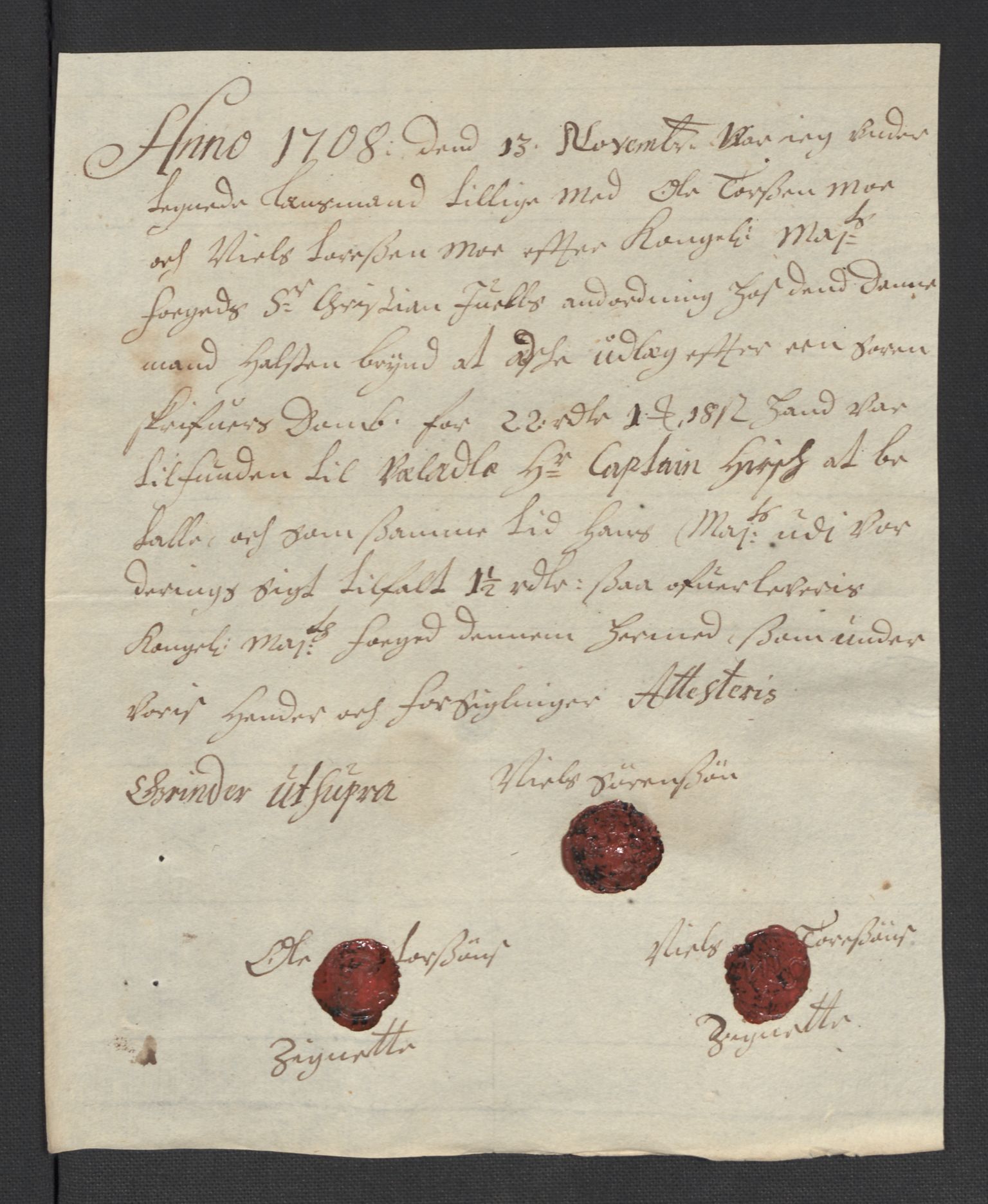 Rentekammeret inntil 1814, Reviderte regnskaper, Fogderegnskap, AV/RA-EA-4092/R13/L0845: Fogderegnskap Solør, Odal og Østerdal, 1708, p. 165