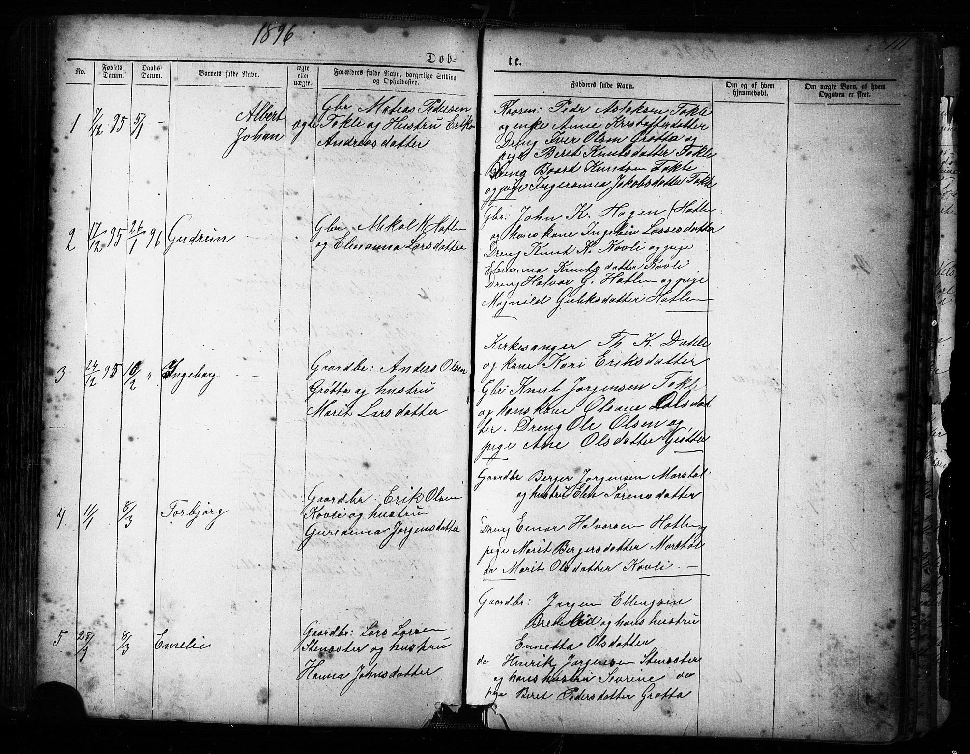 Ministerialprotokoller, klokkerbøker og fødselsregistre - Møre og Romsdal, SAT/A-1454/545/L0588: Parish register (copy) no. 545C02, 1867-1902, p. 111