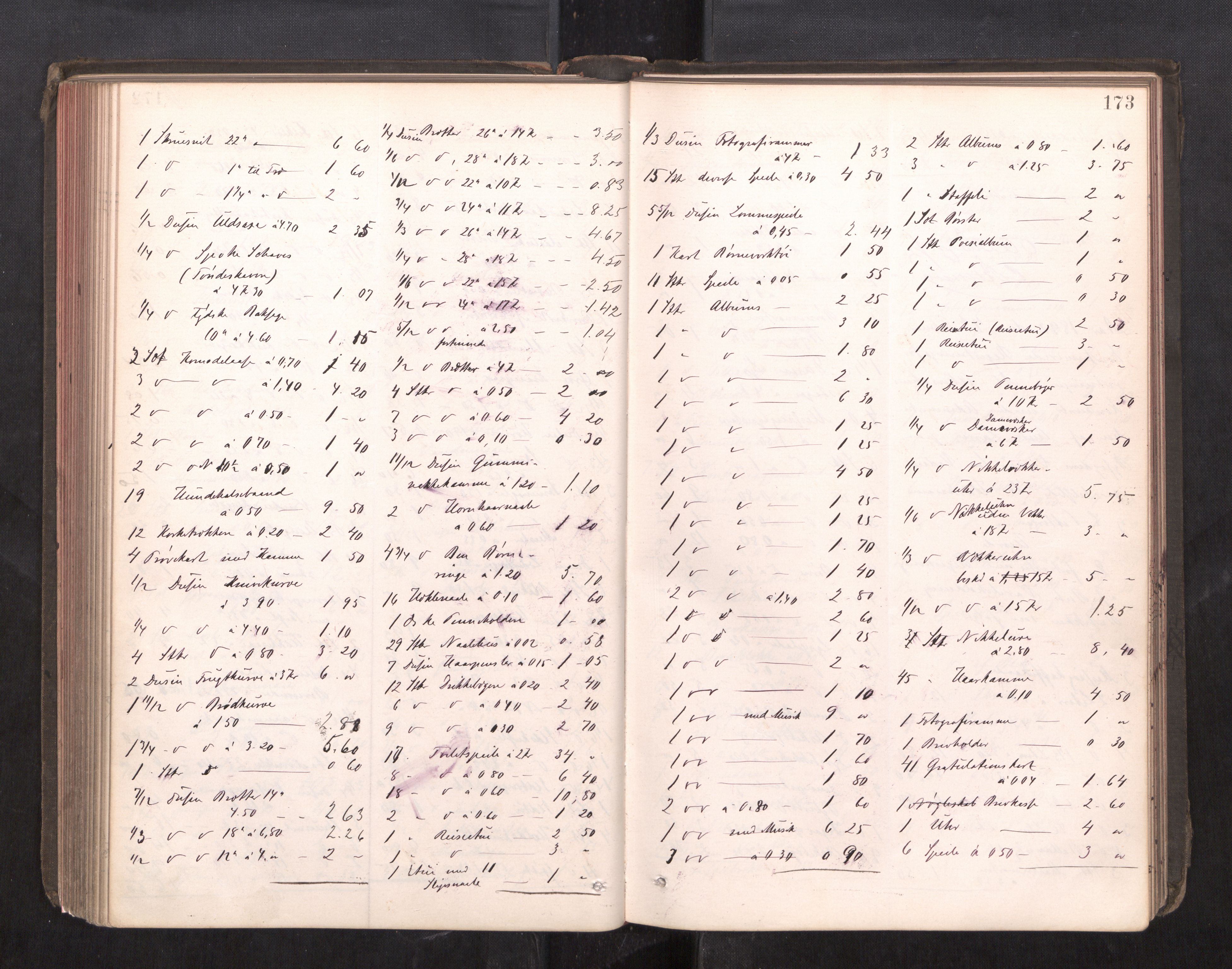 Trondheim byfogd, AV/SAT-A-0003/1/3/3C/L0013: Skifteregistreringsprotokoll - 19/7-14/8. (u/ register), 1887-1893, p. 173