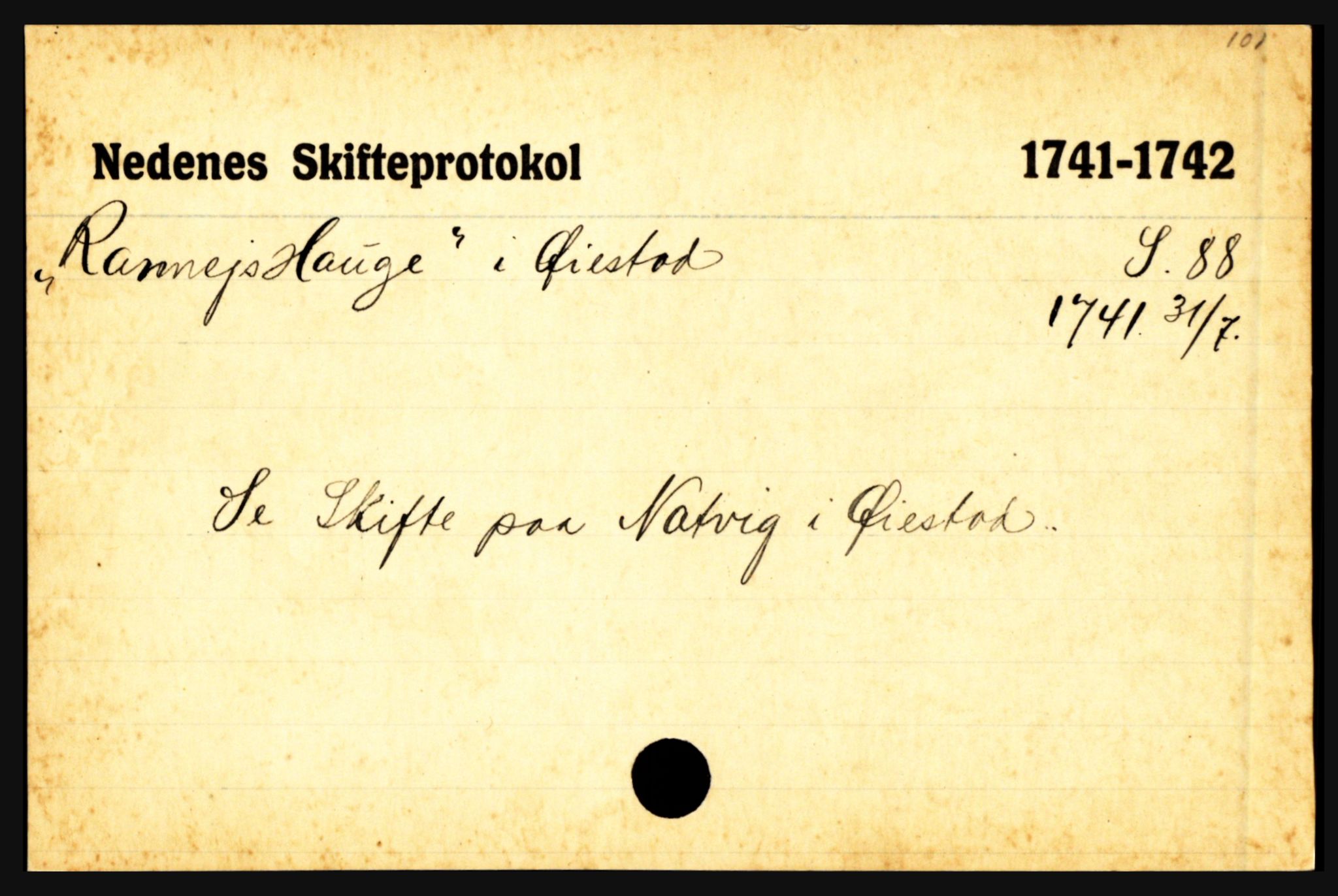 Nedenes sorenskriveri før 1824, AV/SAK-1221-0007/H, p. 23195