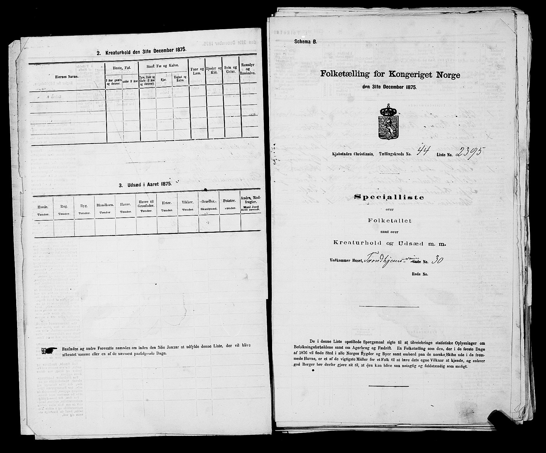 RA, 1875 census for 0301 Kristiania, 1875, p. 6707