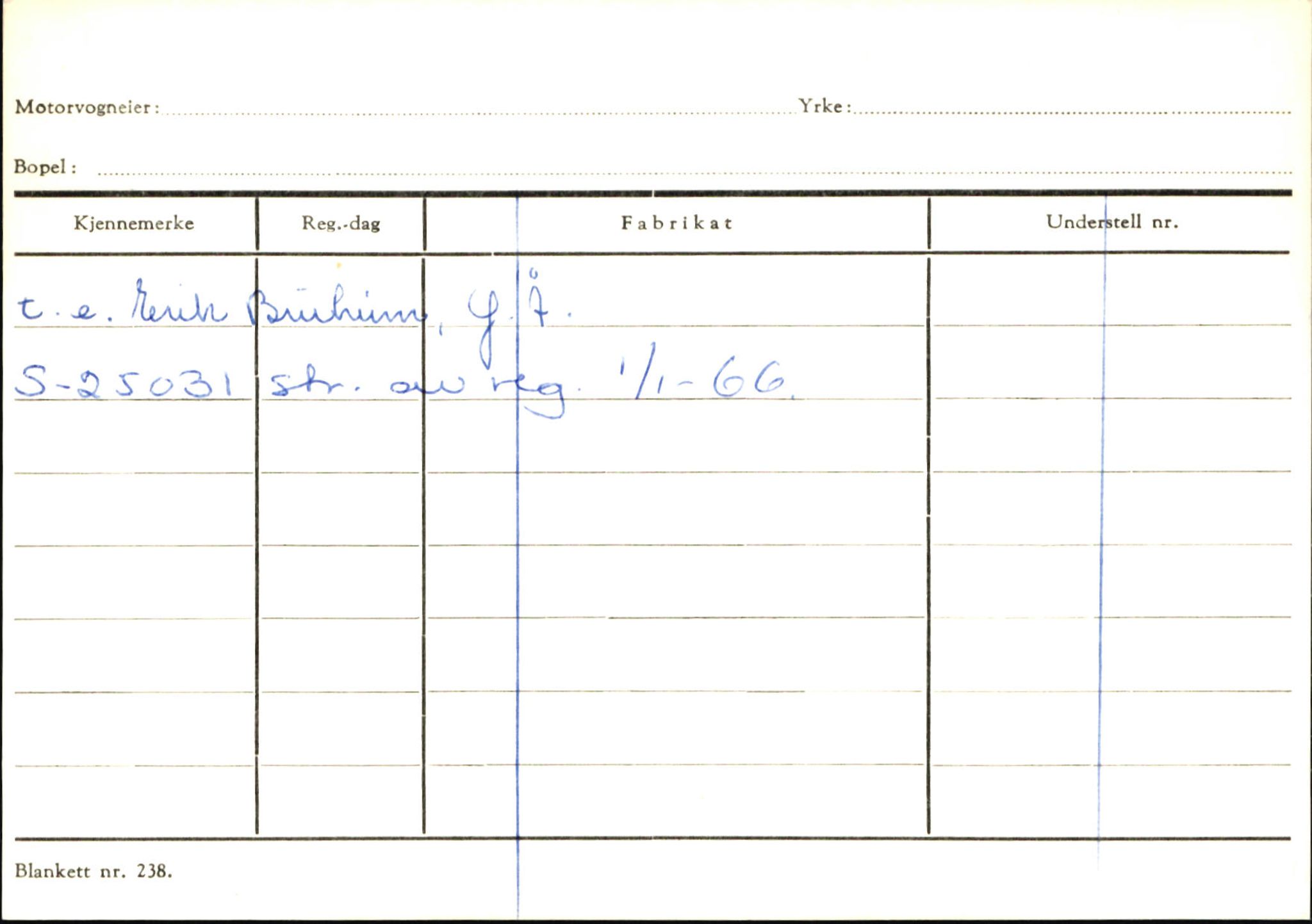 Statens vegvesen, Sogn og Fjordane vegkontor, SAB/A-5301/4/F/L0146: Registerkort Årdal R-Å samt diverse kort, 1945-1975, p. 1373