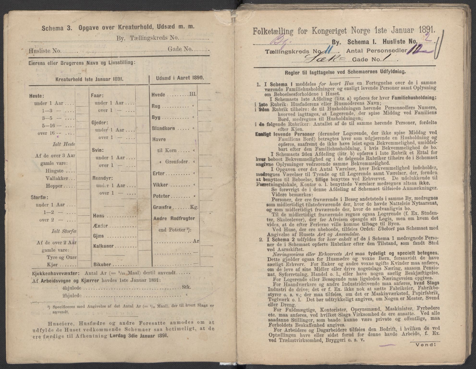 RA, 1891 Census for 1301 Bergen, 1891, p. 1756