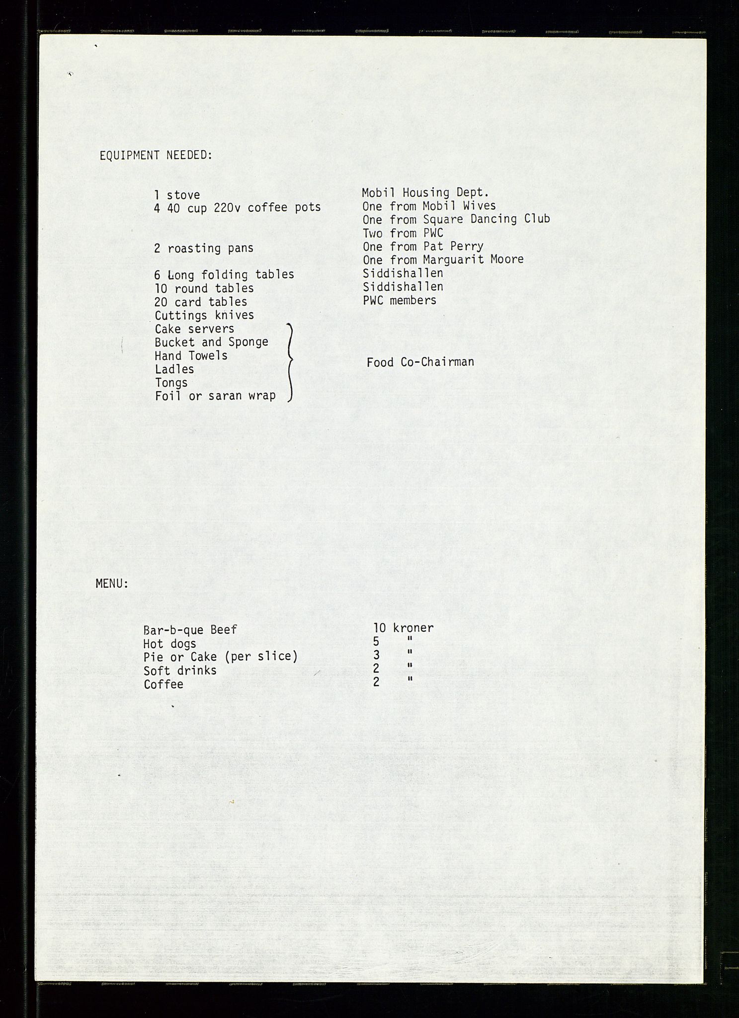 PA 1547 - Petroleum Wives Club, AV/SAST-A-101974/D/Da/L0001: President's file, 1975-1980