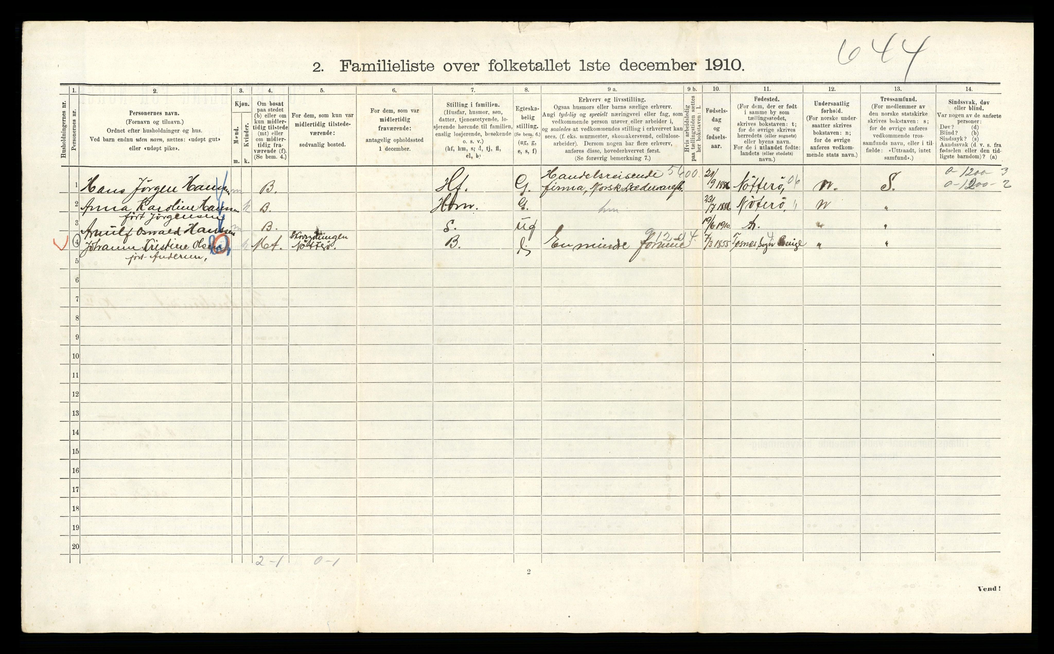 RA, 1910 census for Kristiania, 1910, p. 27626