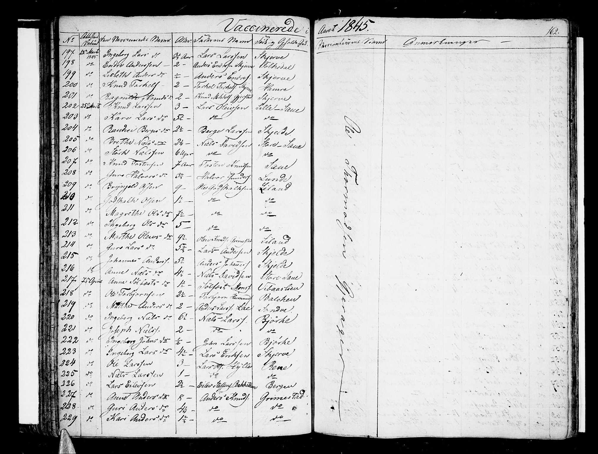 Voss sokneprestembete, AV/SAB-A-79001/H/Haa: Parish register (official) no. A 12, 1823-1837, p. 162