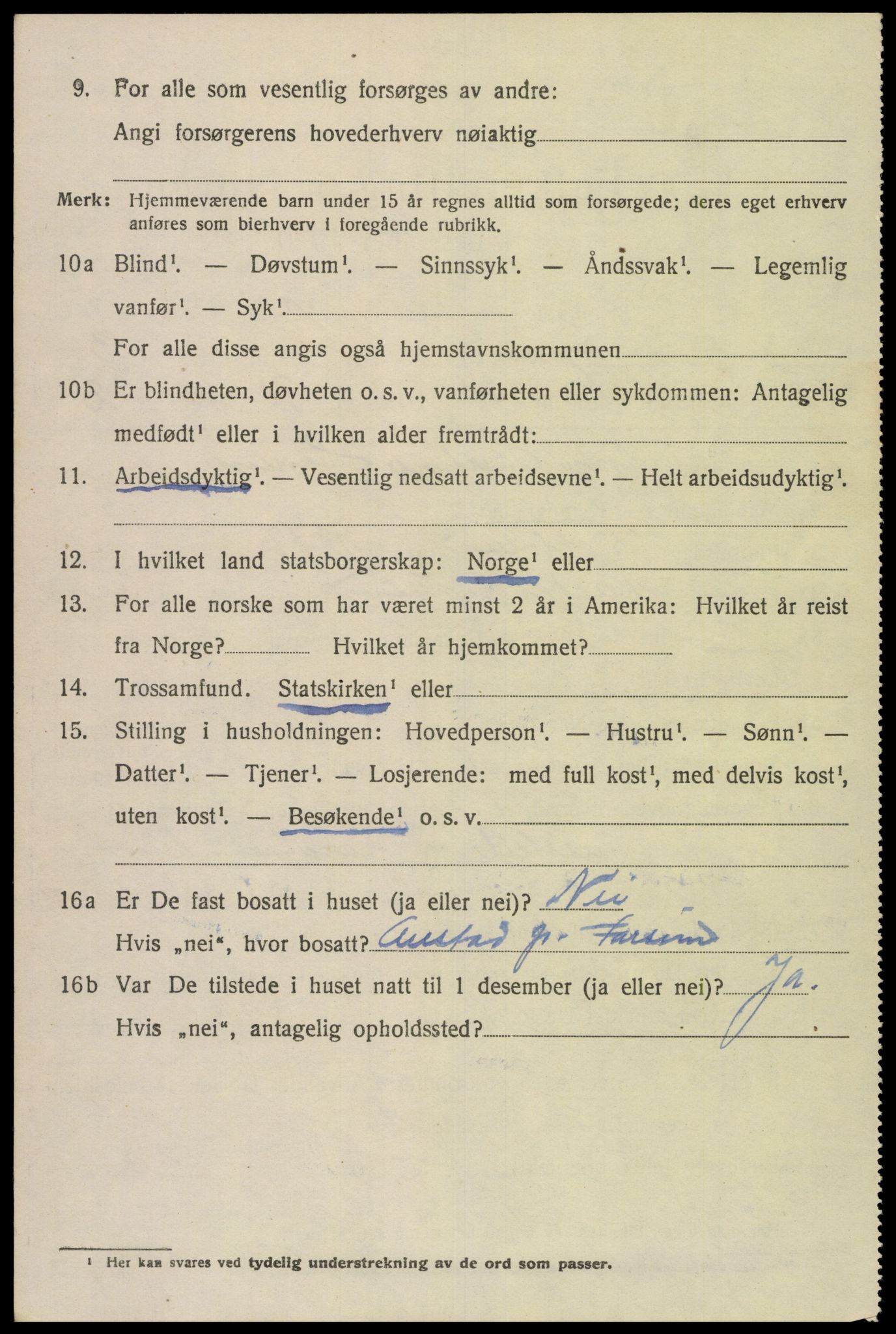 SAK, 1920 census for Spind, 1920, p. 2174