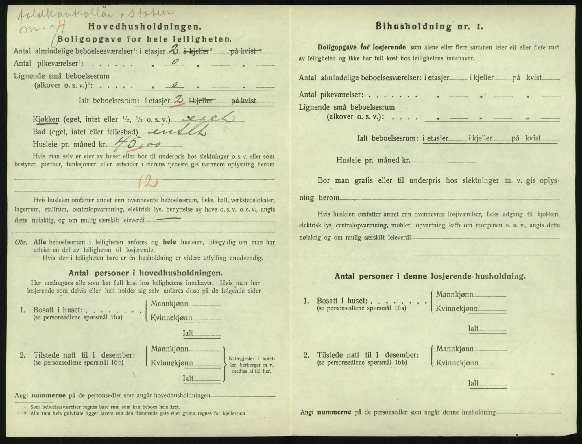 SAO, 1920 census for Kristiania, 1920, p. 99274