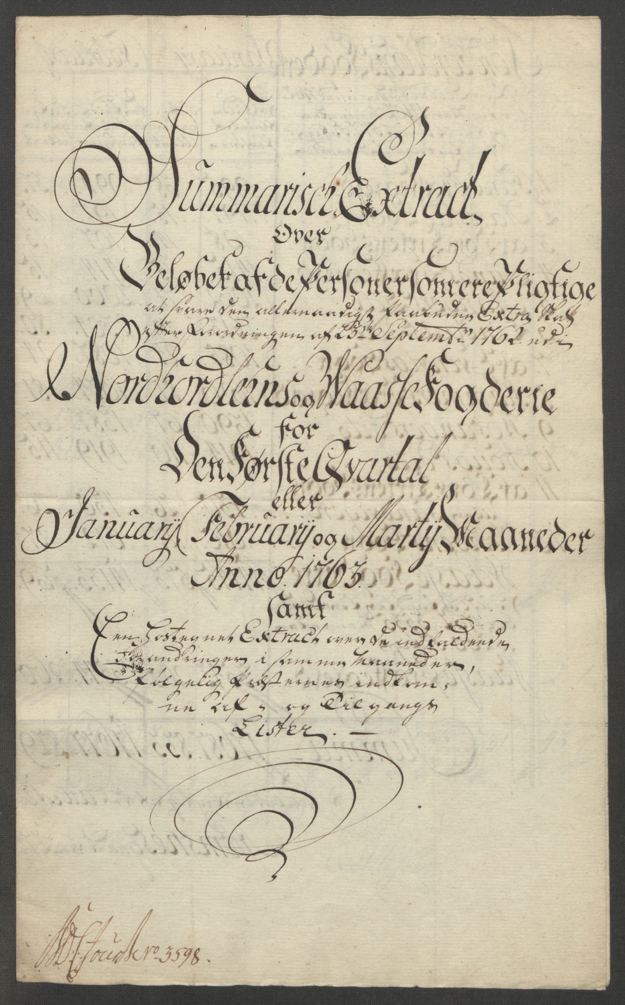 Rentekammeret inntil 1814, Reviderte regnskaper, Fogderegnskap, RA/EA-4092/R51/L3303: Ekstraskatten Nordhordland og Voss, 1762-1772, p. 27