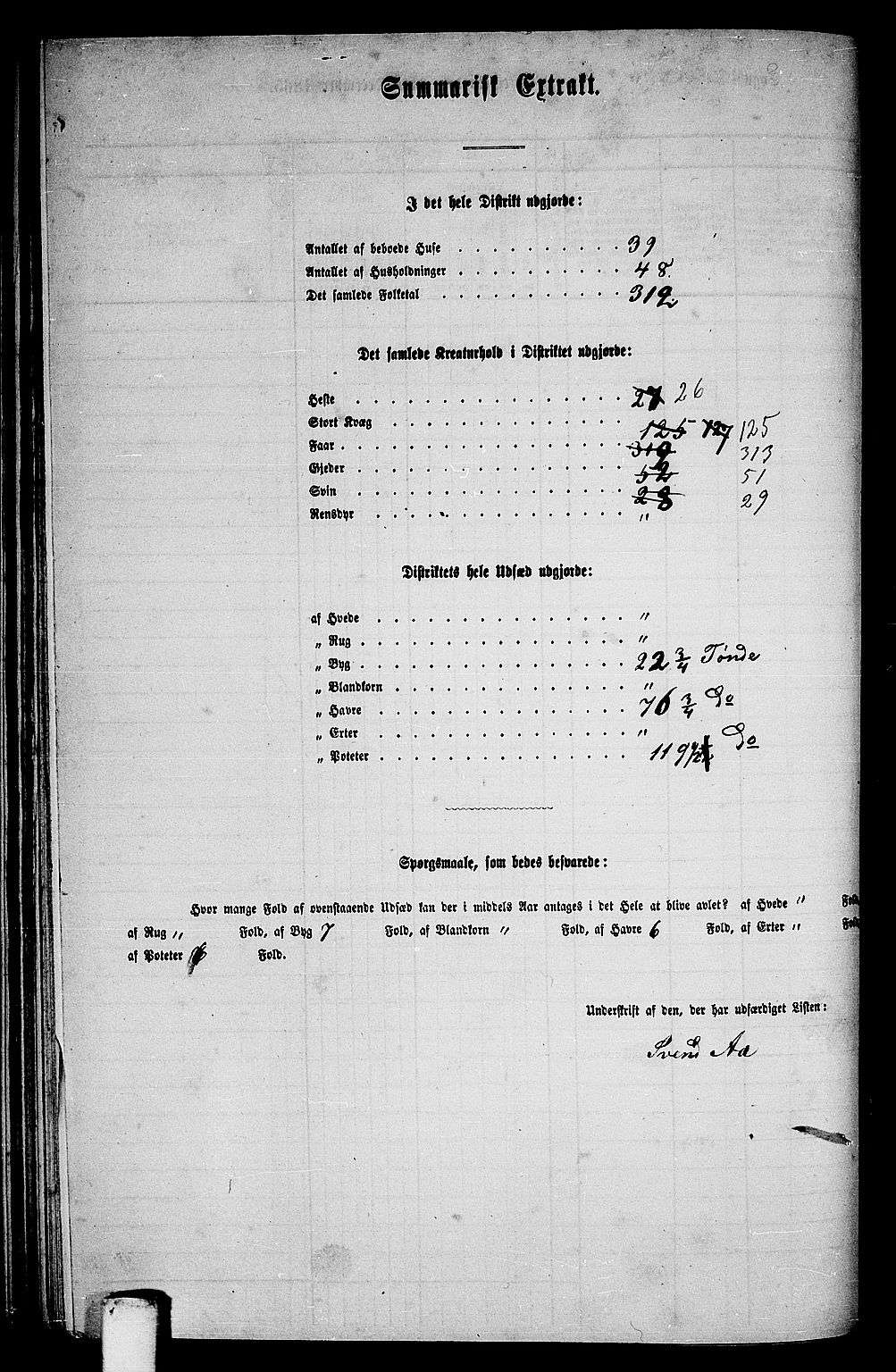 RA, 1865 census for Aafjorden, 1865, p. 93