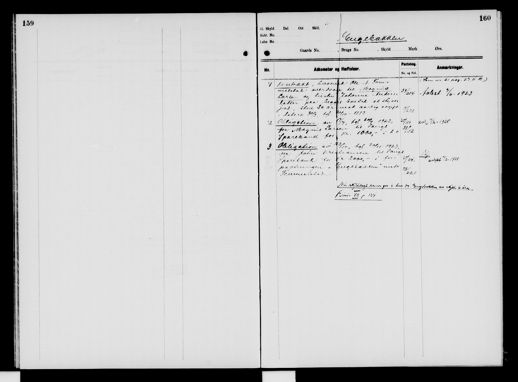 Nord-Hedmark sorenskriveri, SAH/TING-012/H/Ha/Had/Hade/L0009: Mortgage register no. 4.9, 1924-1940, p. 159-160