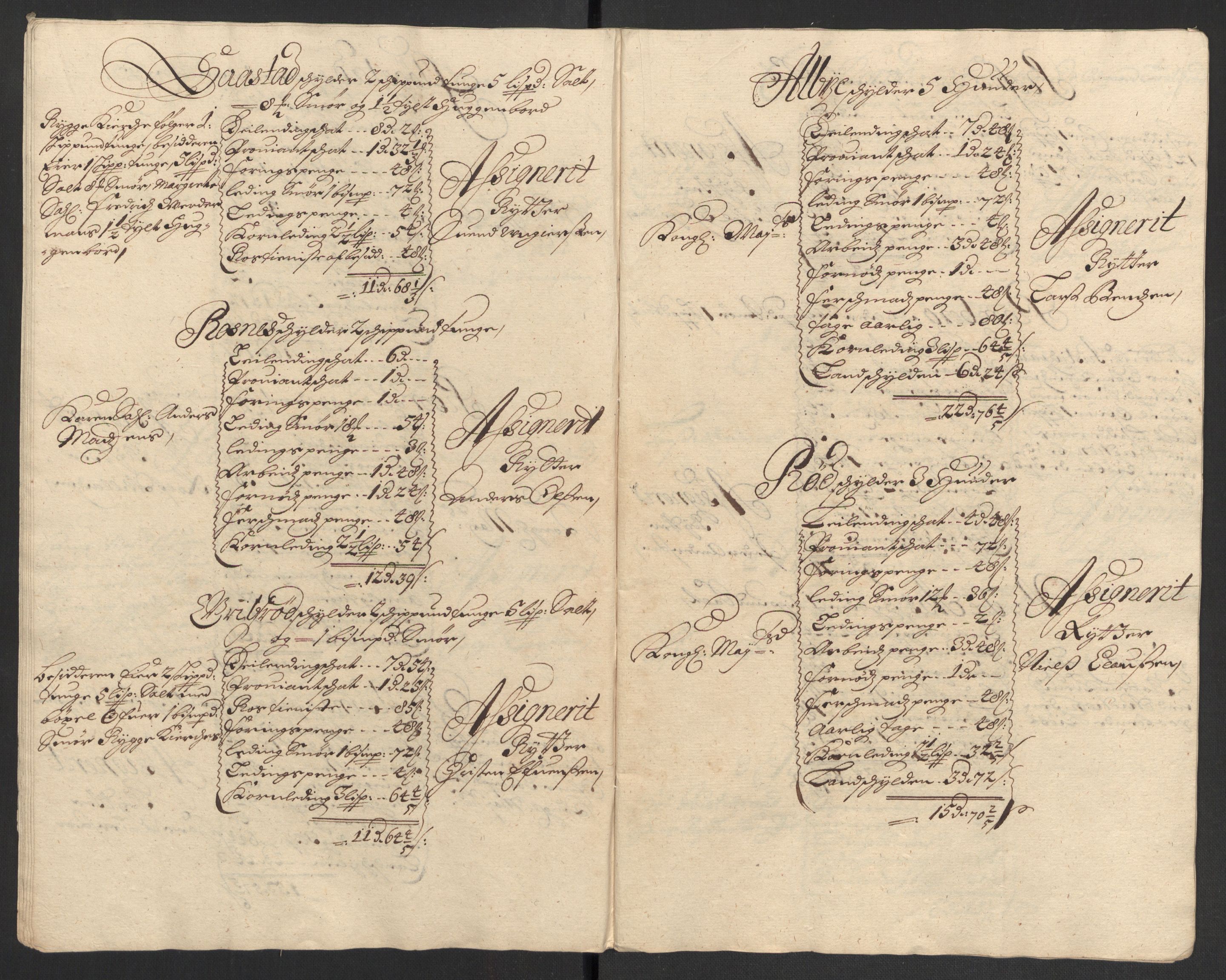 Rentekammeret inntil 1814, Reviderte regnskaper, Fogderegnskap, AV/RA-EA-4092/R04/L0125: Fogderegnskap Moss, Onsøy, Tune, Veme og Åbygge, 1697, p. 103