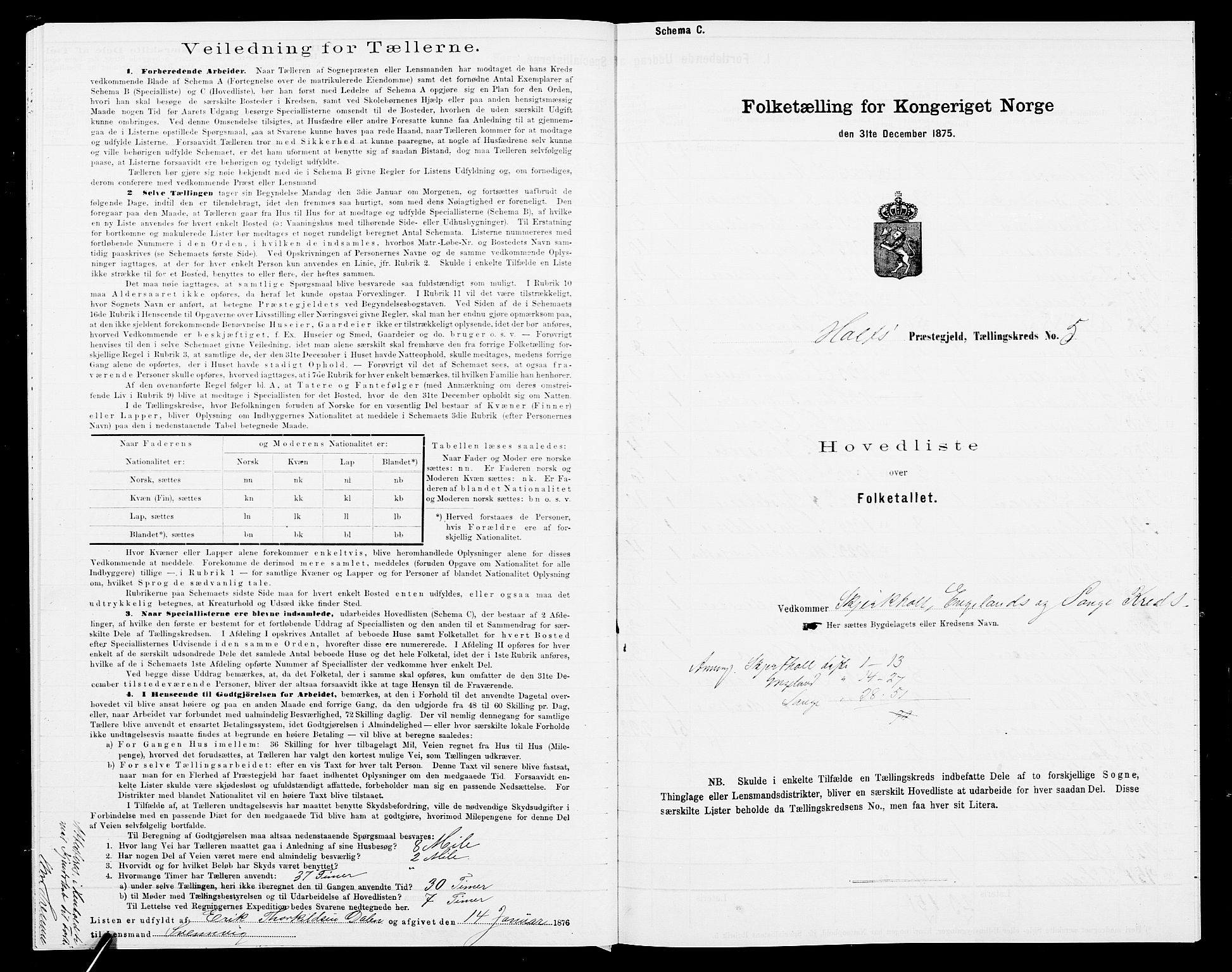 SAK, 1875 census for 0914L Holt/Holt, 1875, p. 27