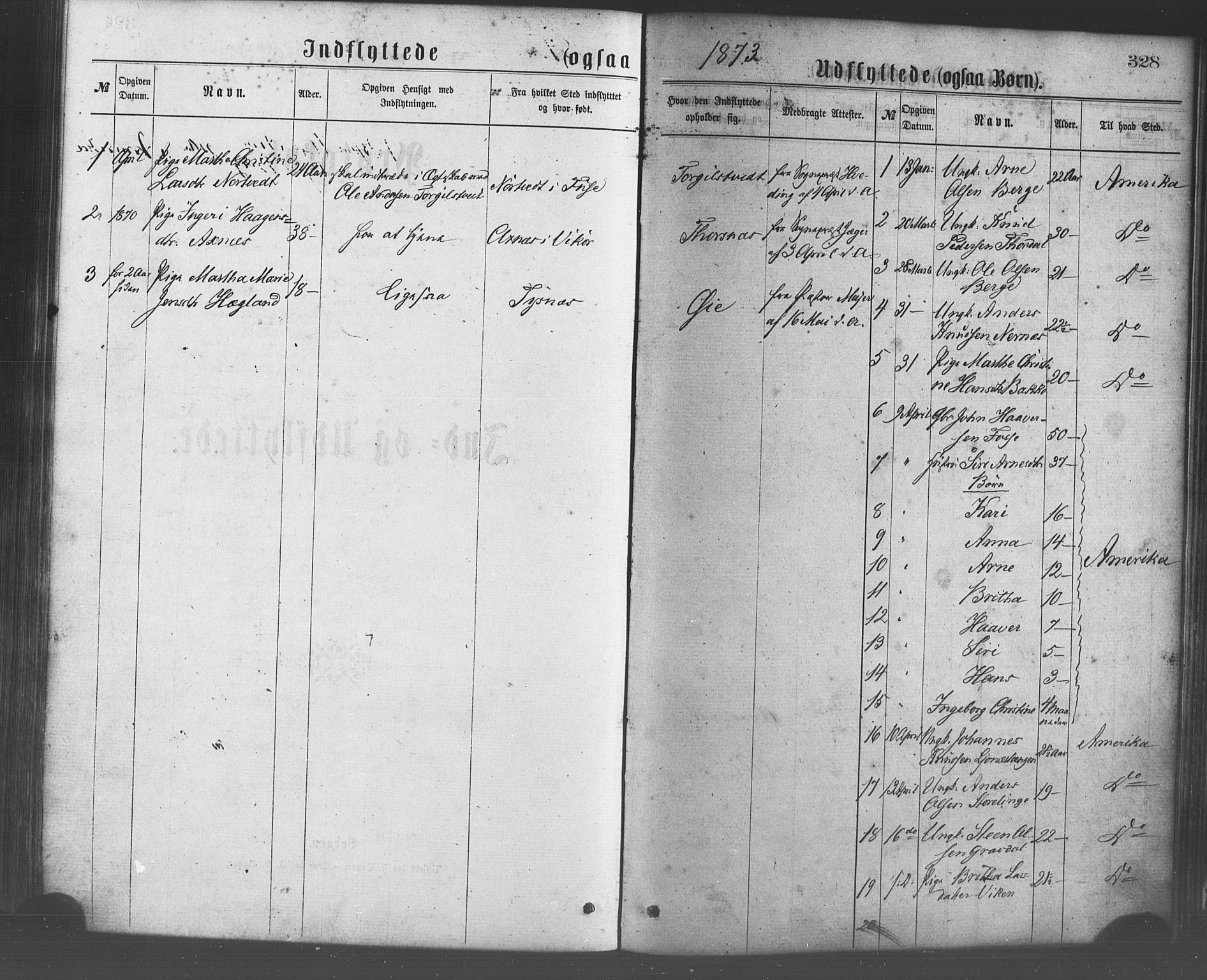 Strandebarm sokneprestembete, AV/SAB-A-78401/H/Haa: Parish register (official) no. A 9, 1872-1886, p. 328