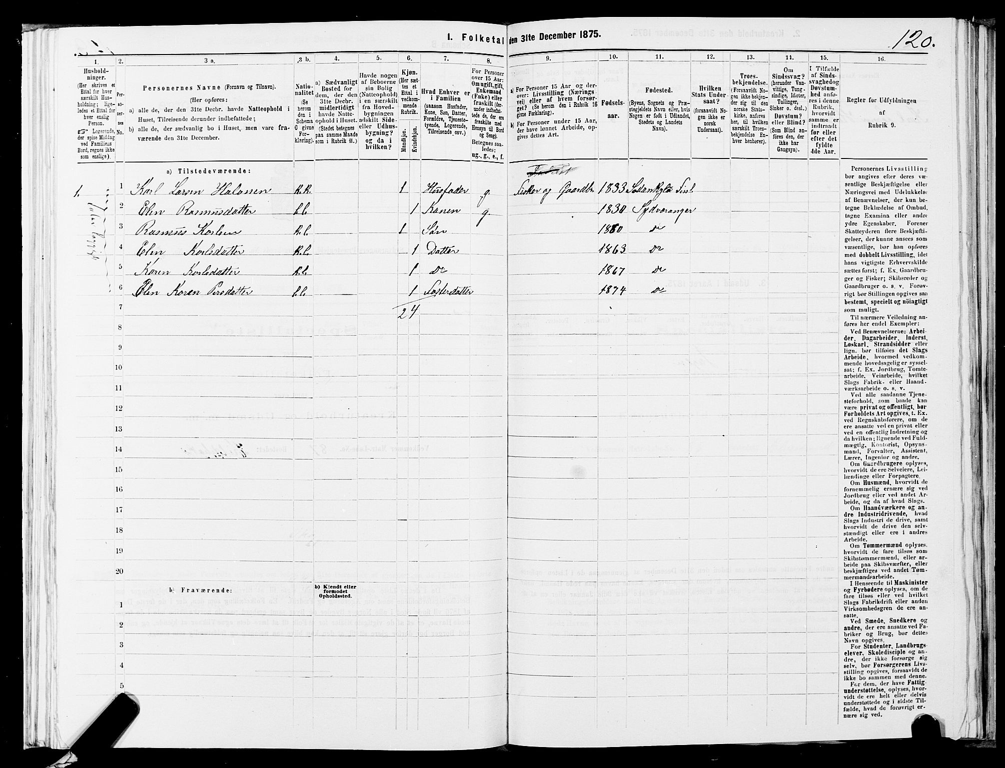 SATØ, 1875 census for 2030P Sør-Varanger, 1875, p. 2120